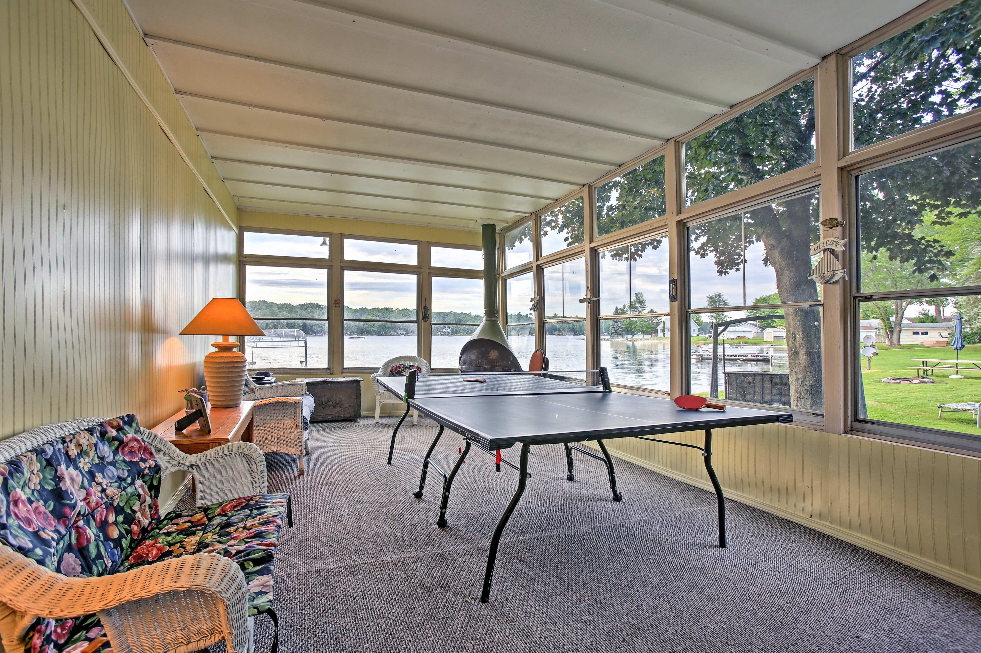 The sunporch boasts the best views!