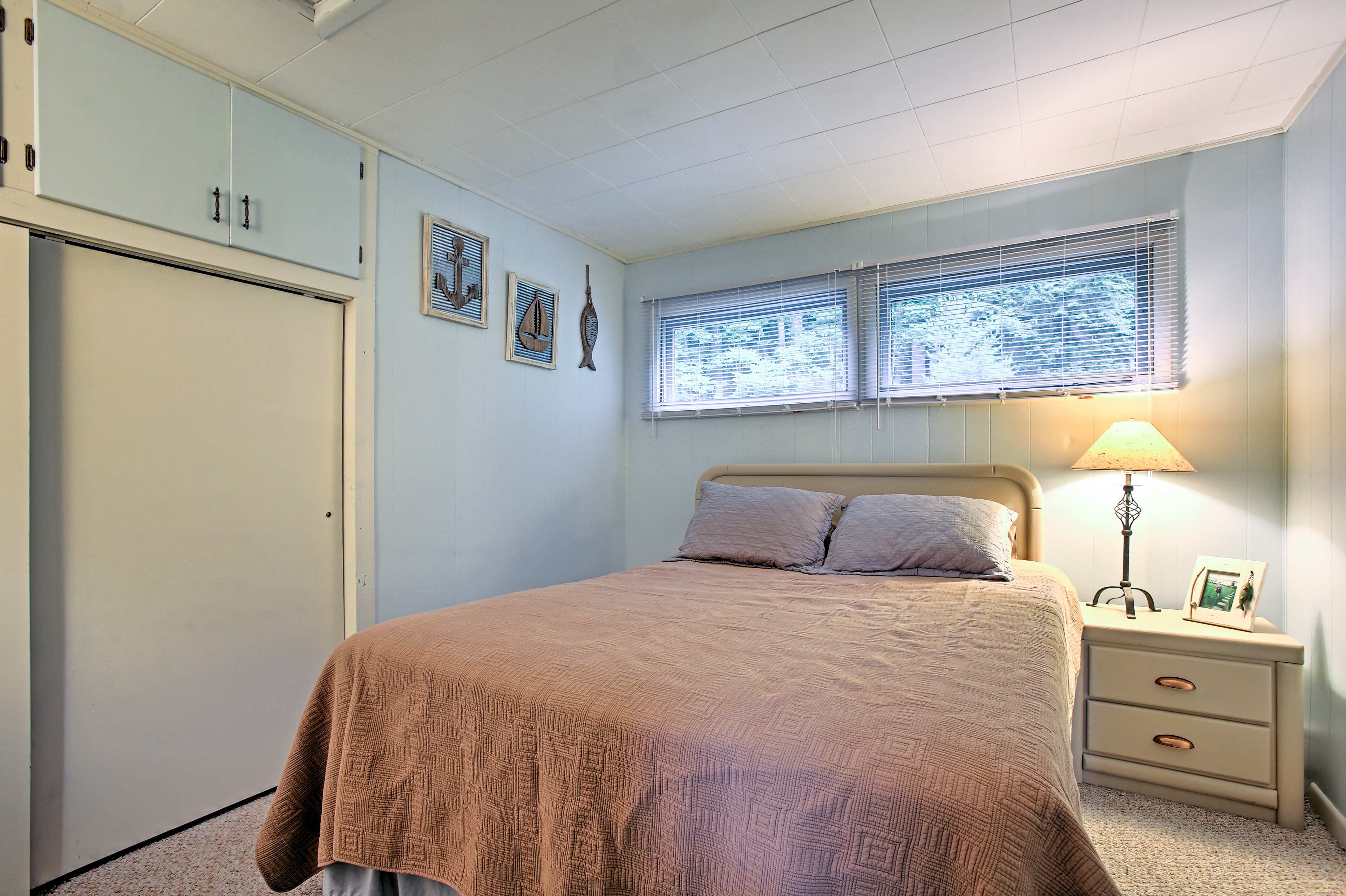 The second bedroom is cozy and private.