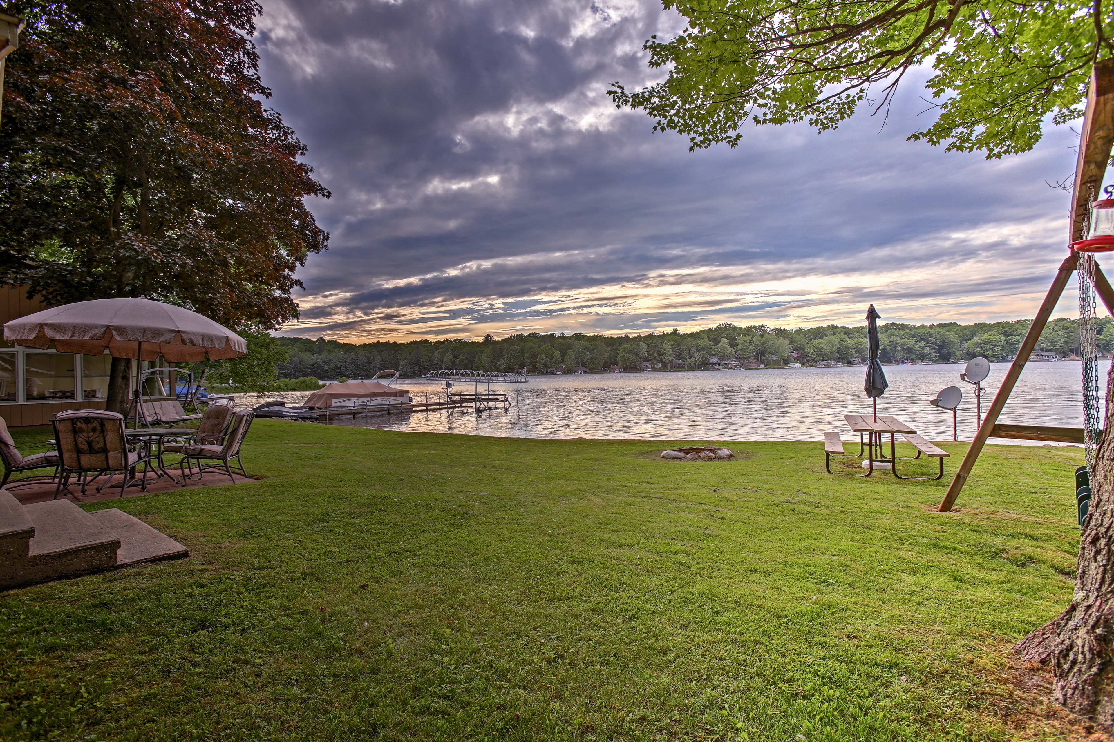 Enjoy the serenity of this quiet lake.
