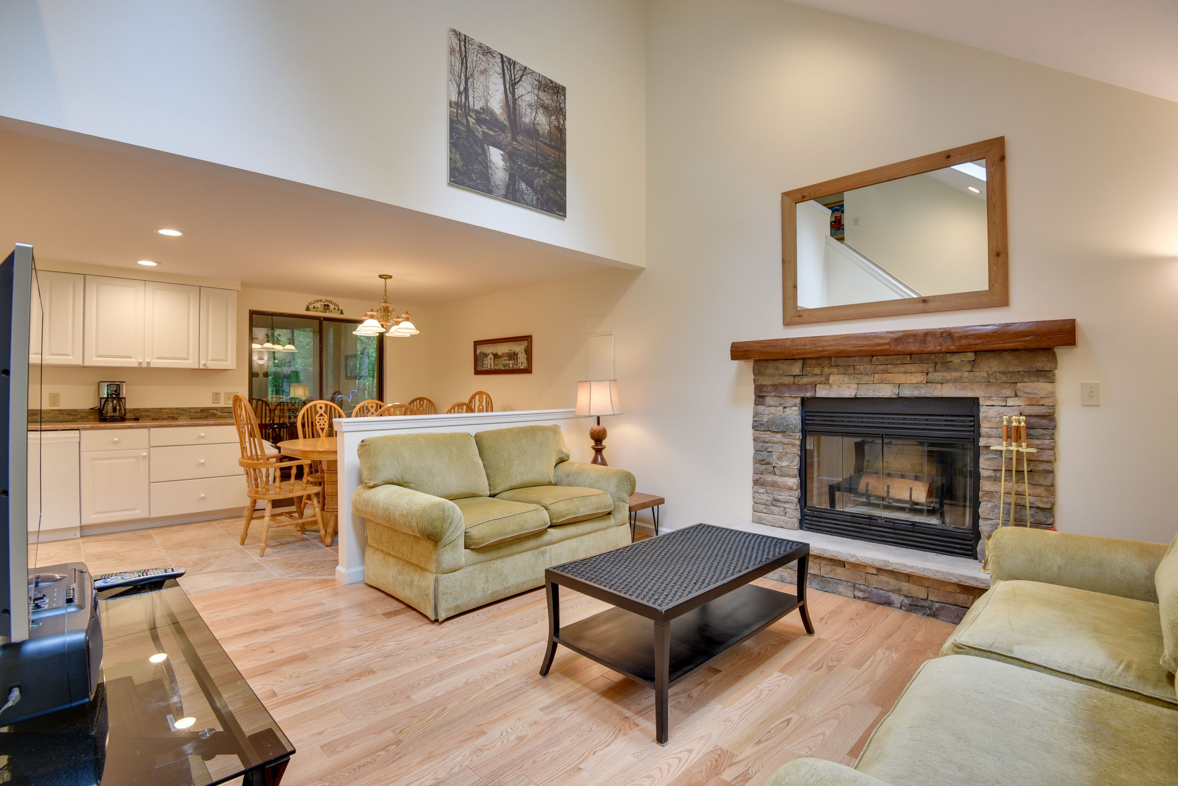 Pocono Lake Vacation Rental | 4BR | 2BA | 1,200 Sq Ft | Stairs to Access