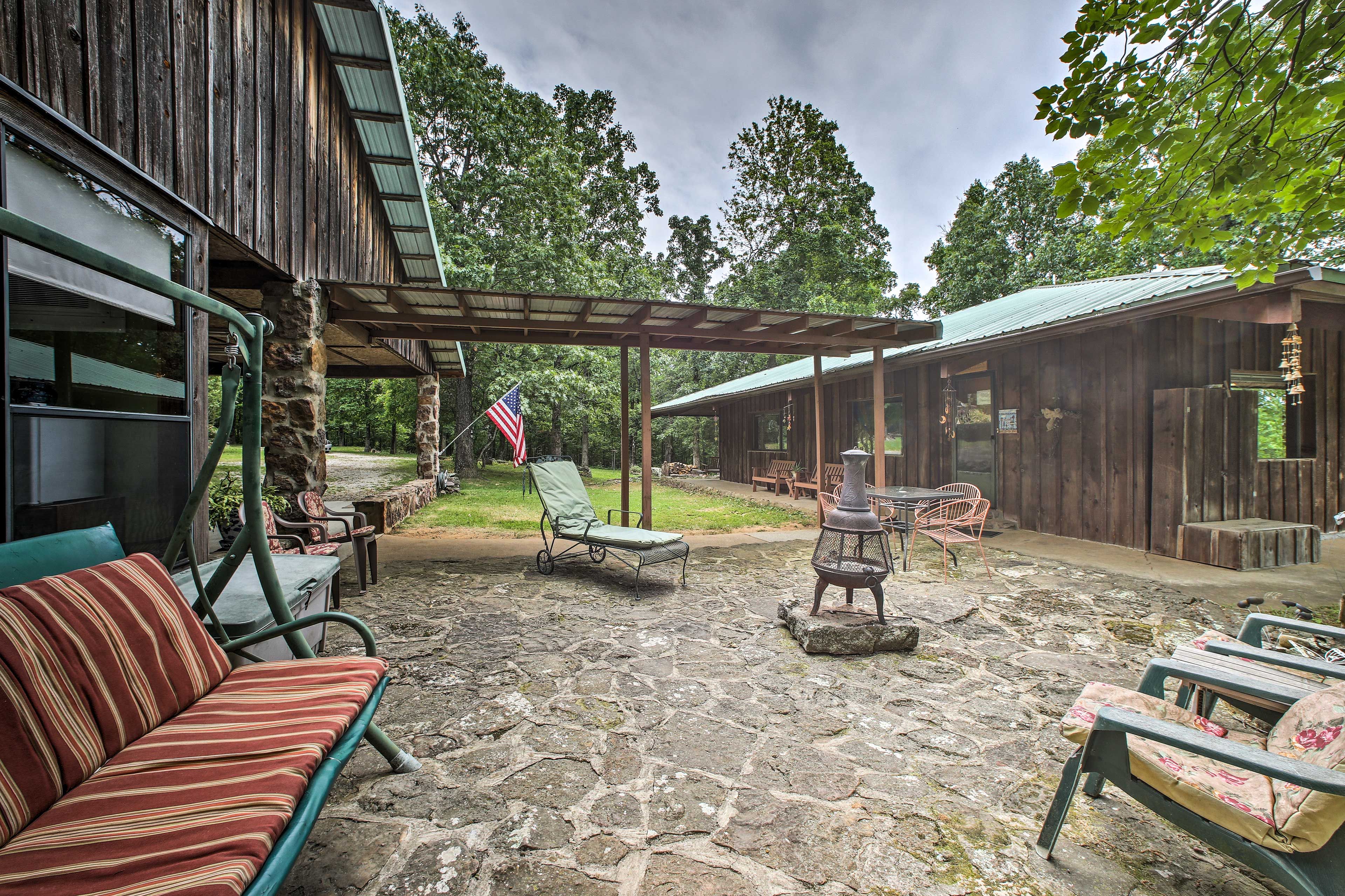 Cabin Exterior | Chiminea