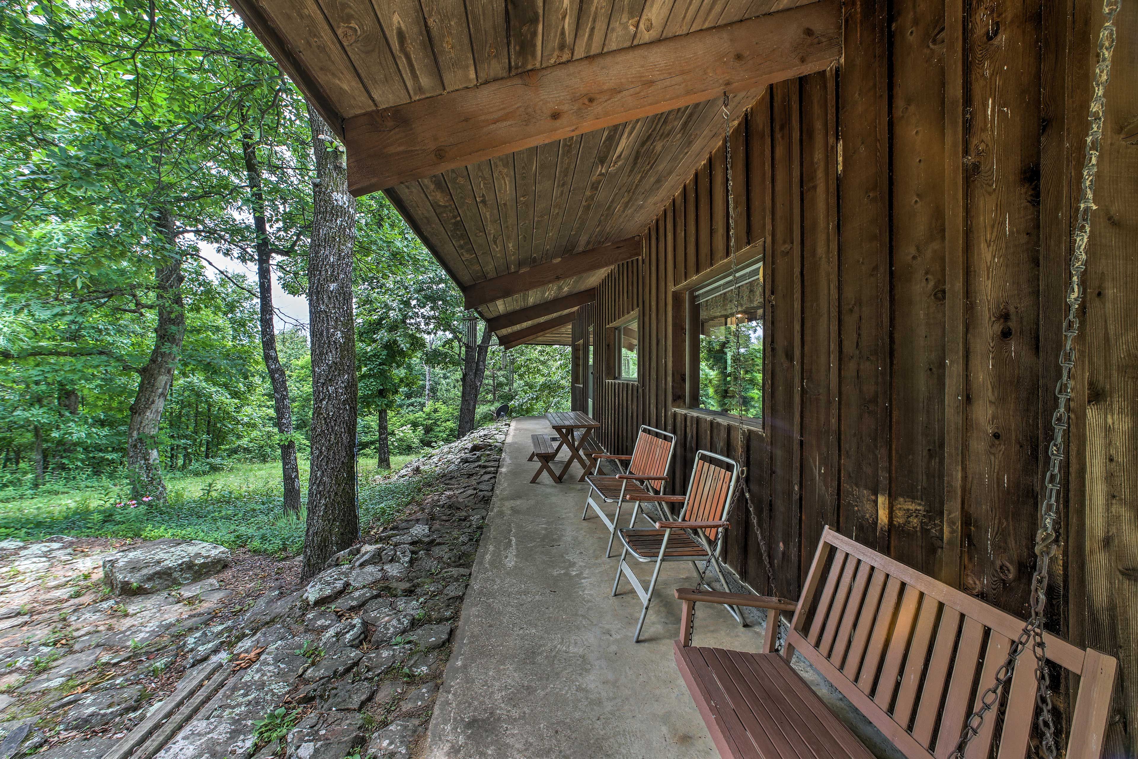 Cabin Exterior | Located on 450 Acres