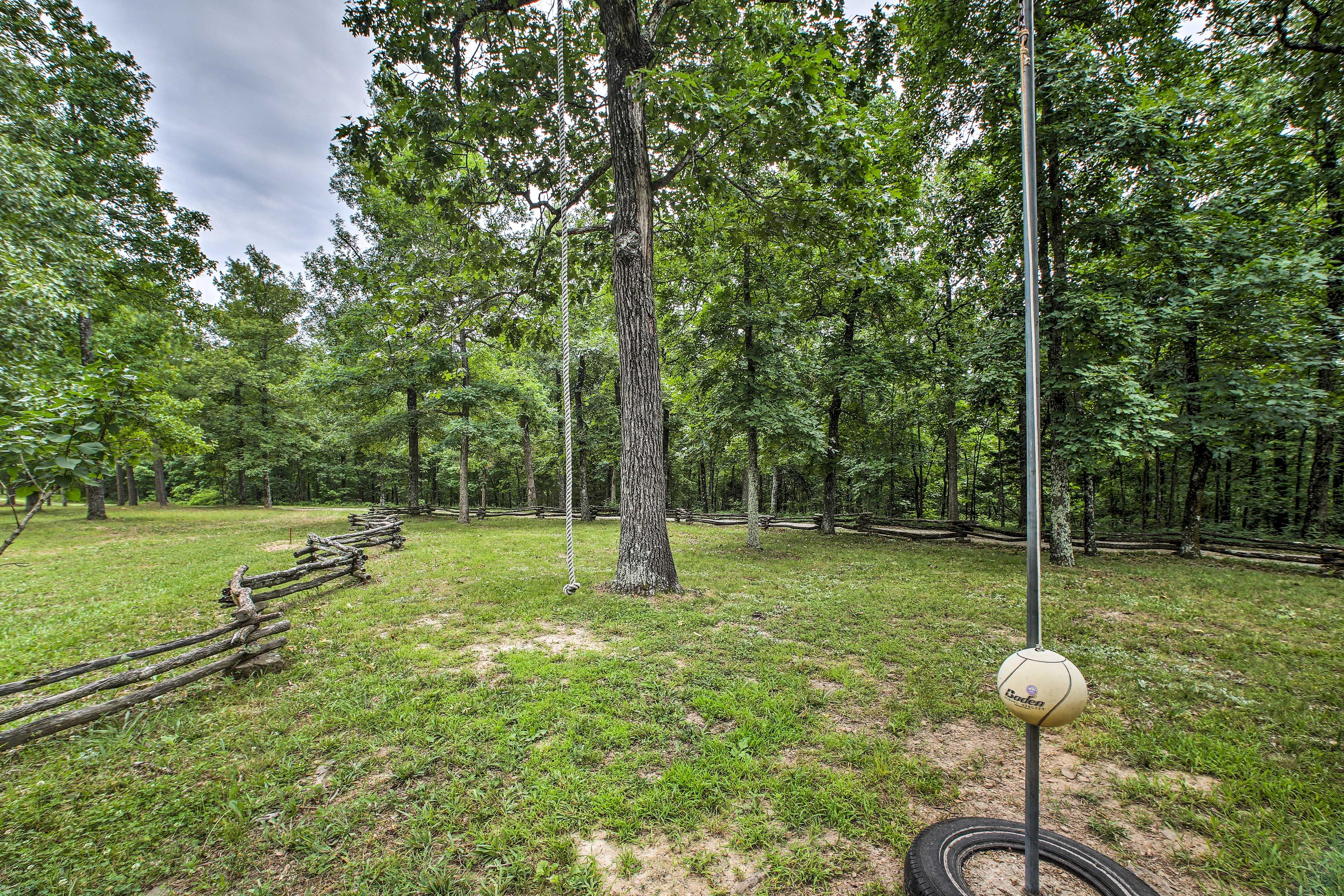 Cabin Exterior | Tetherball Court