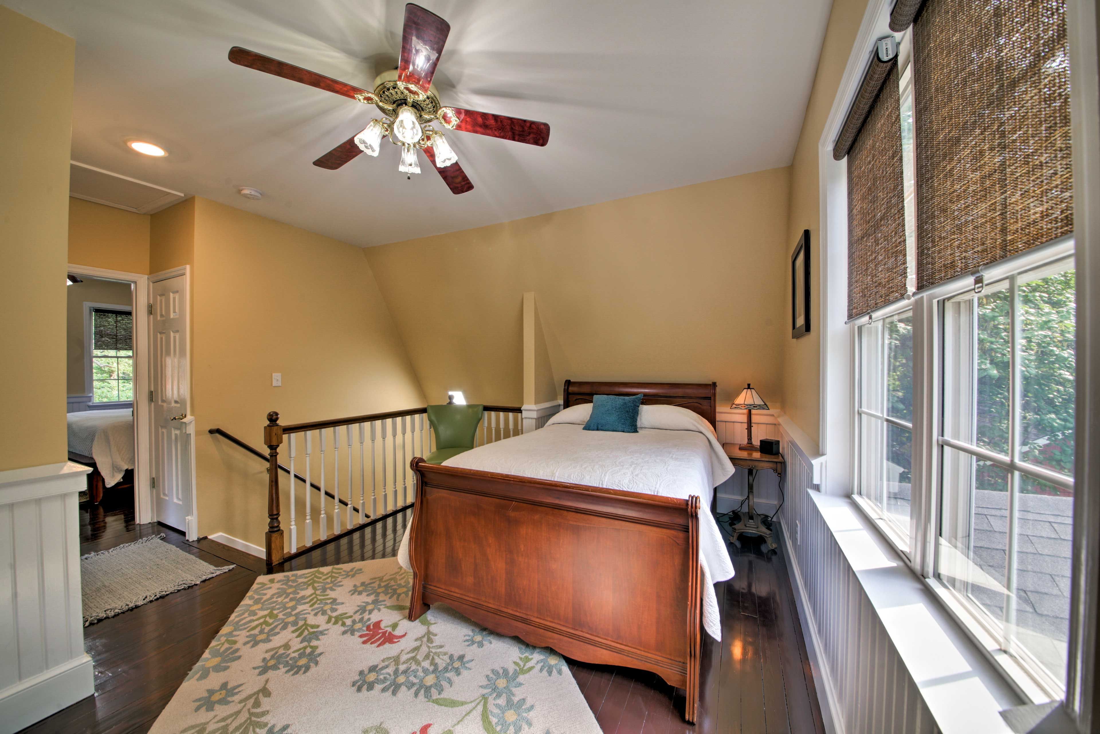 The loft boasts additional sleeping areas.