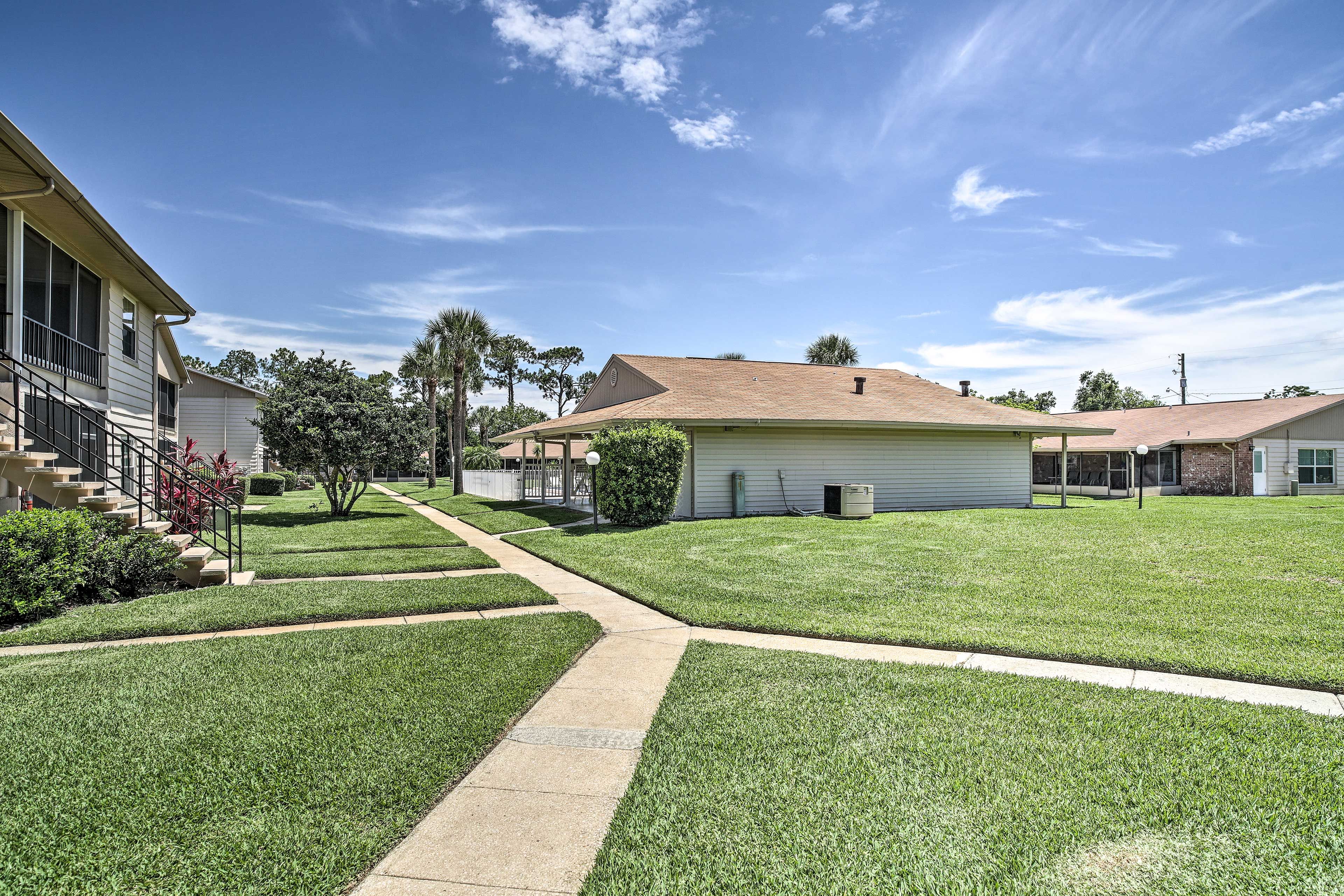 This quiet family-friendly neighborhood is perfect for a relaxing getaway.
