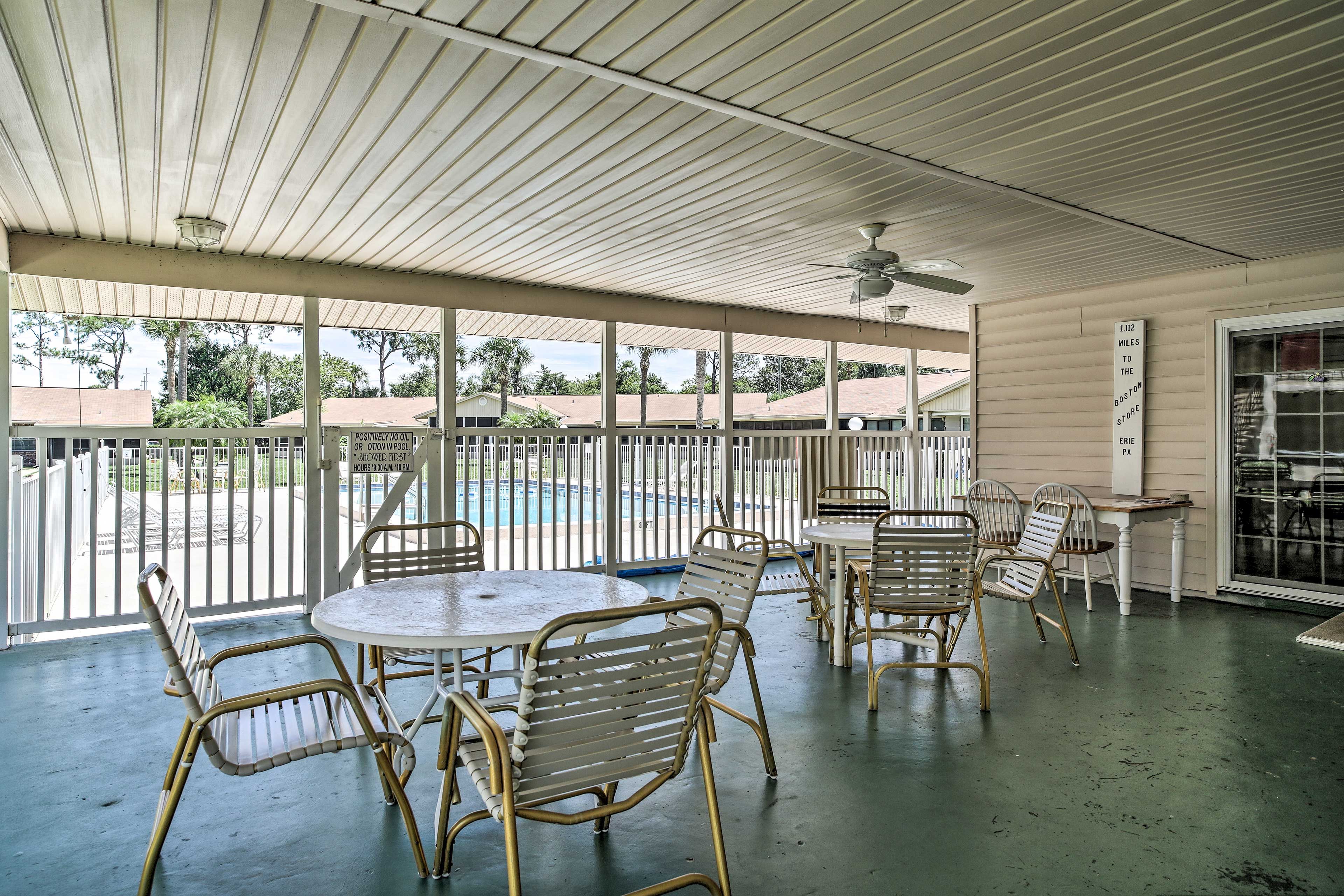 The Disney parks are within a 25-minute drive of this condo.
