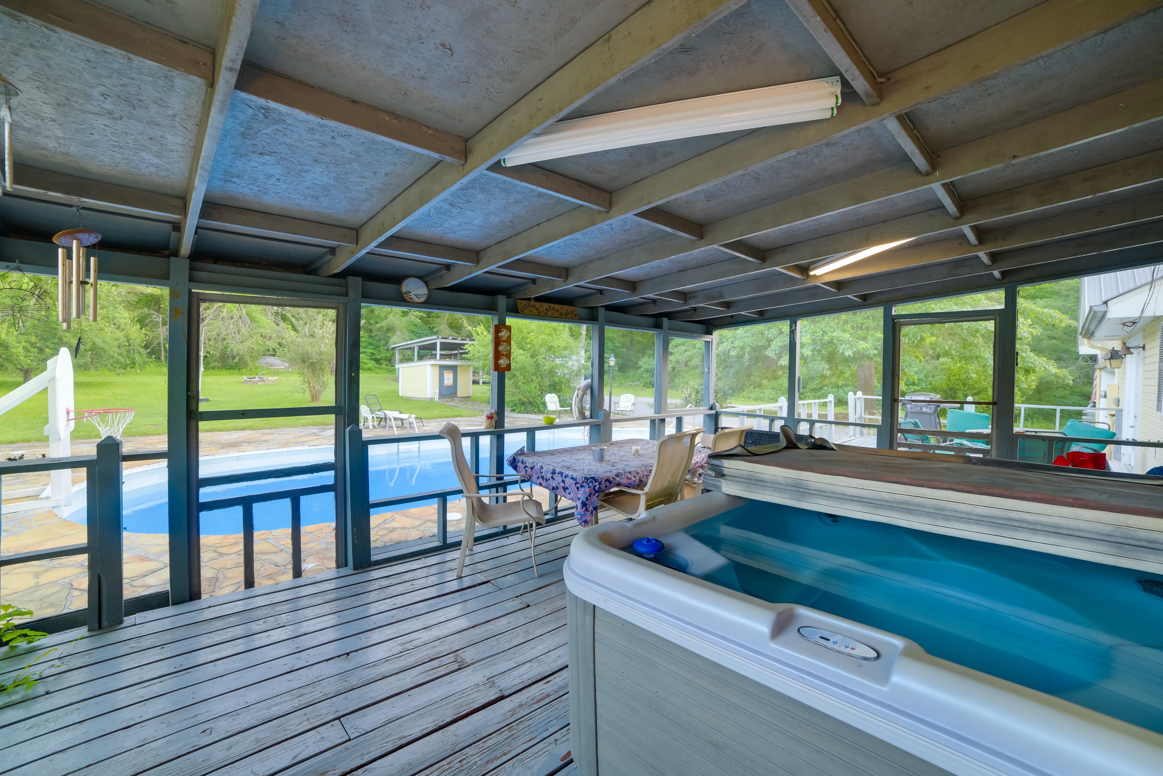 Screened Porch | Private Hot Tub | Outdoor Dining