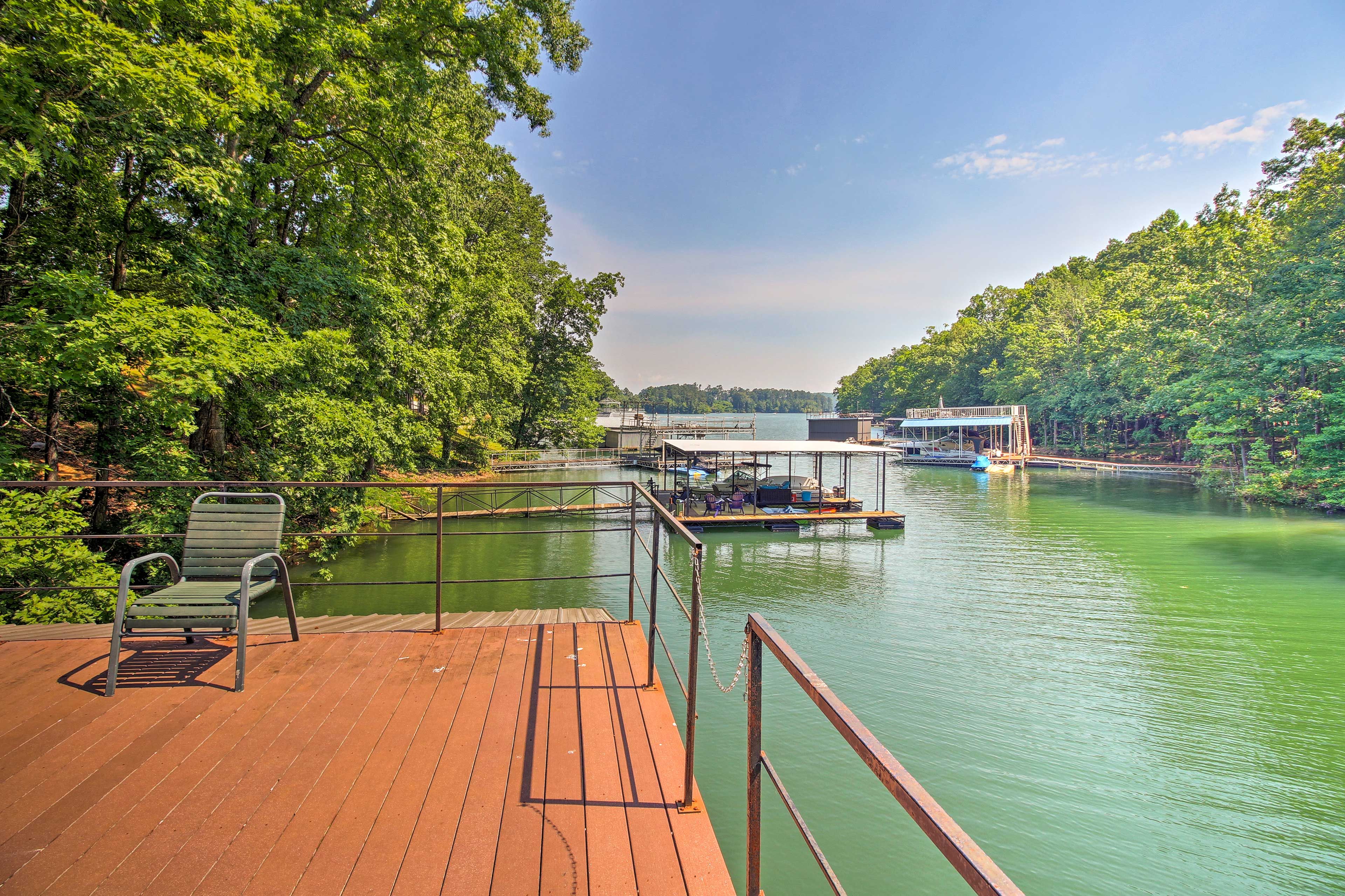 Boat Dock | 2 Decks w/ Forest Views | Outdoor Dining Areas | Gas Grill