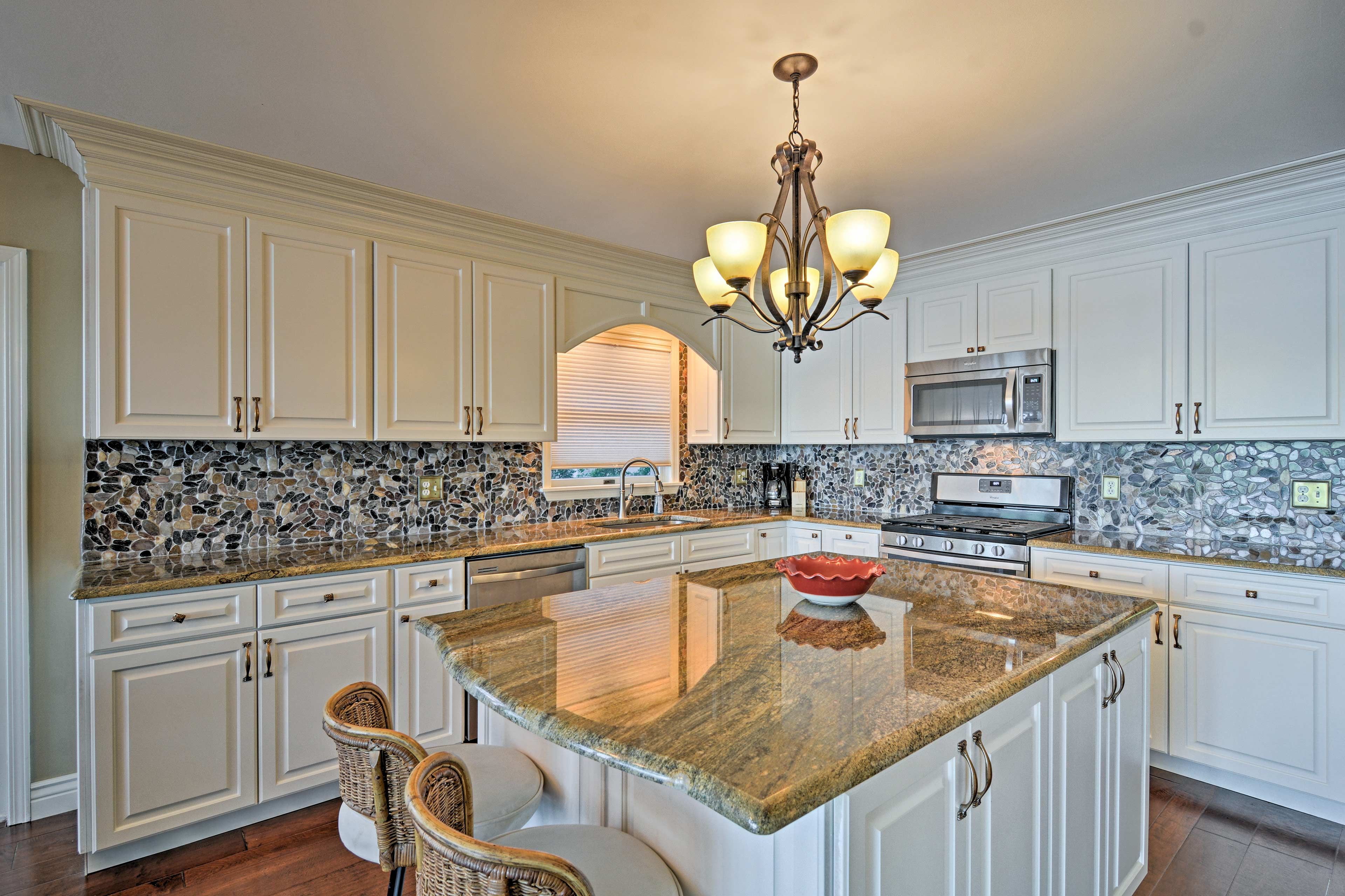 Keep the chef company at the center island.