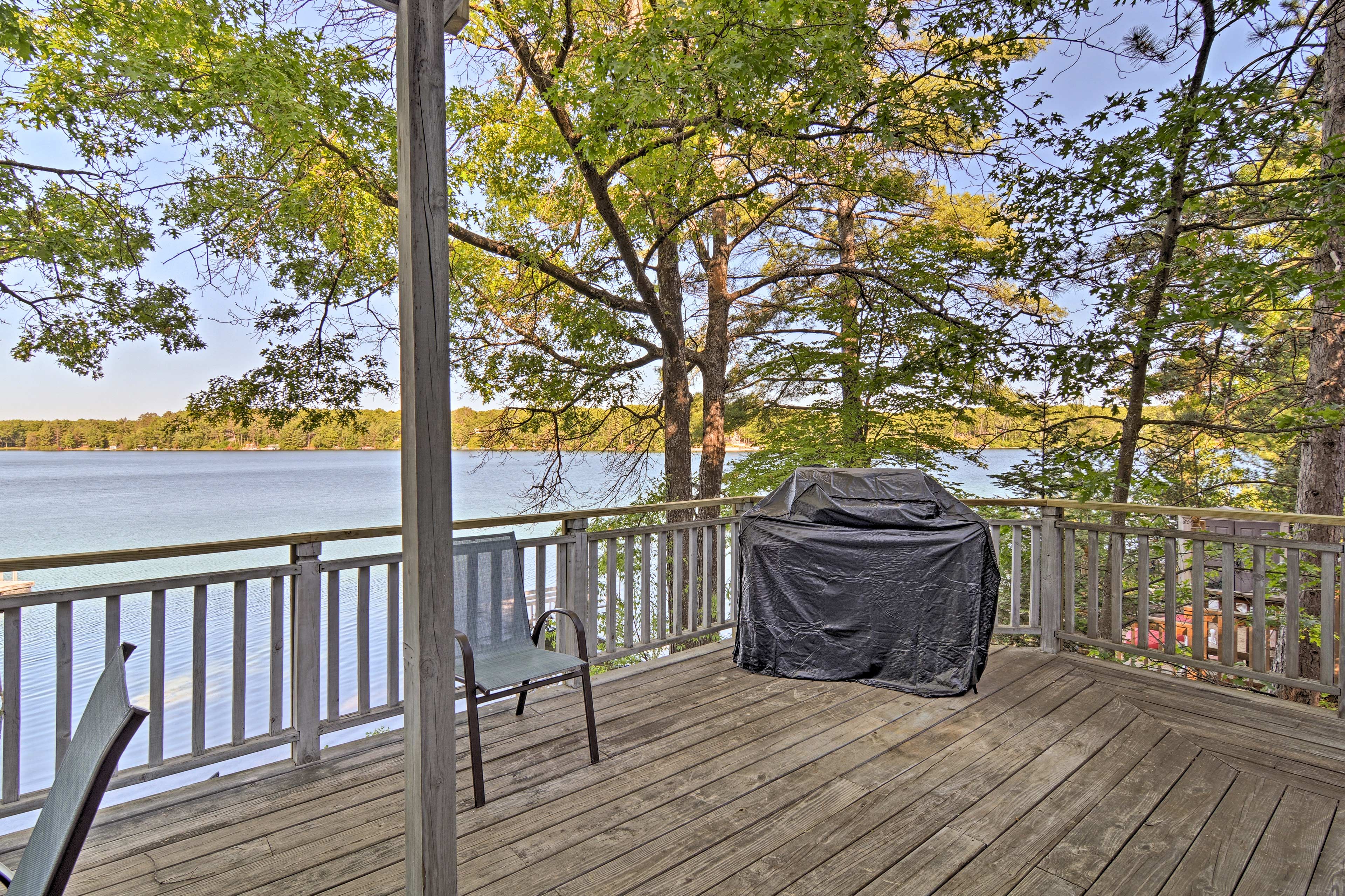Fire up the gas grill for a tasty barbecue dinner.
