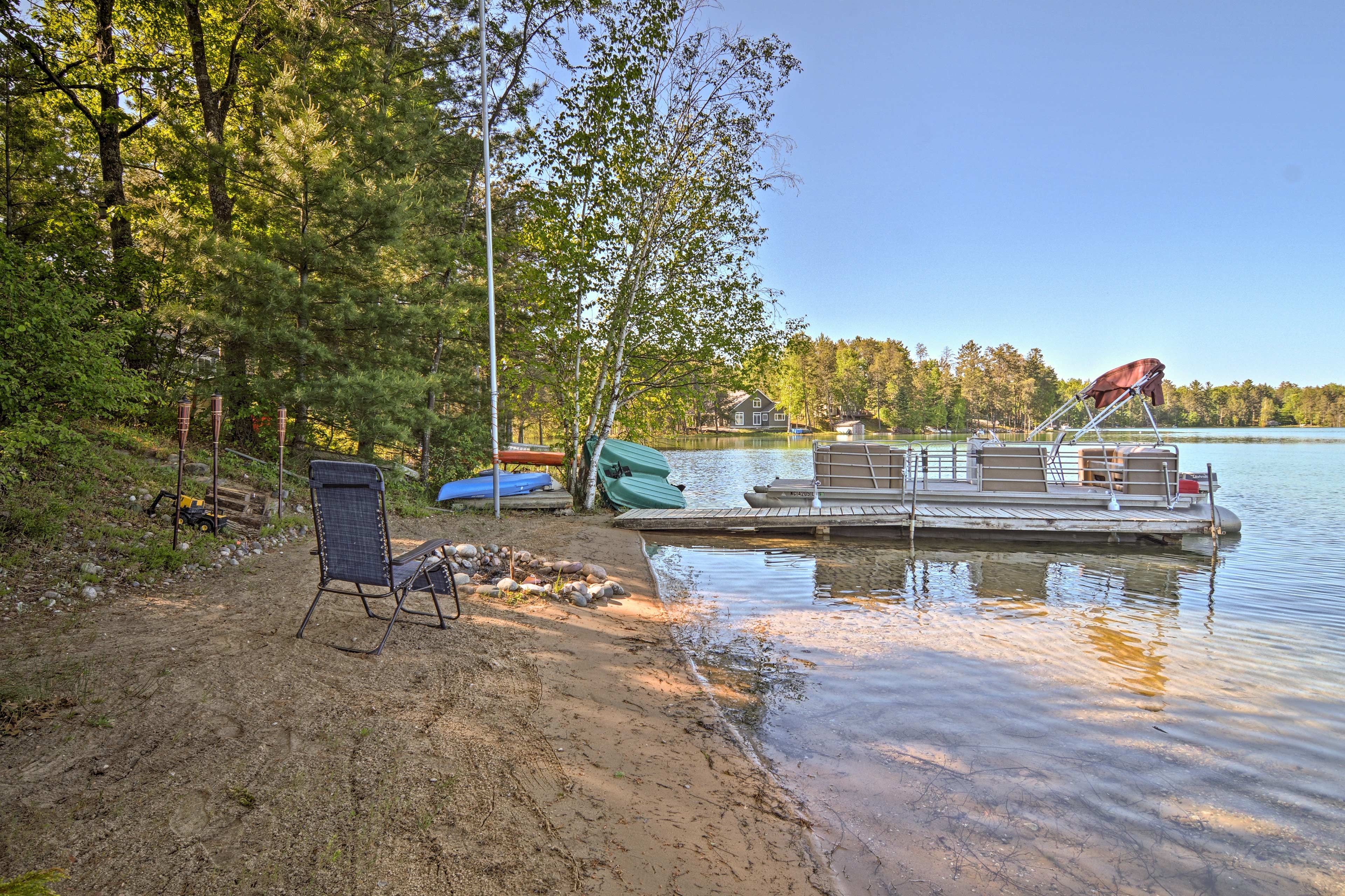Rent the pontoon boat for a weekly fee!