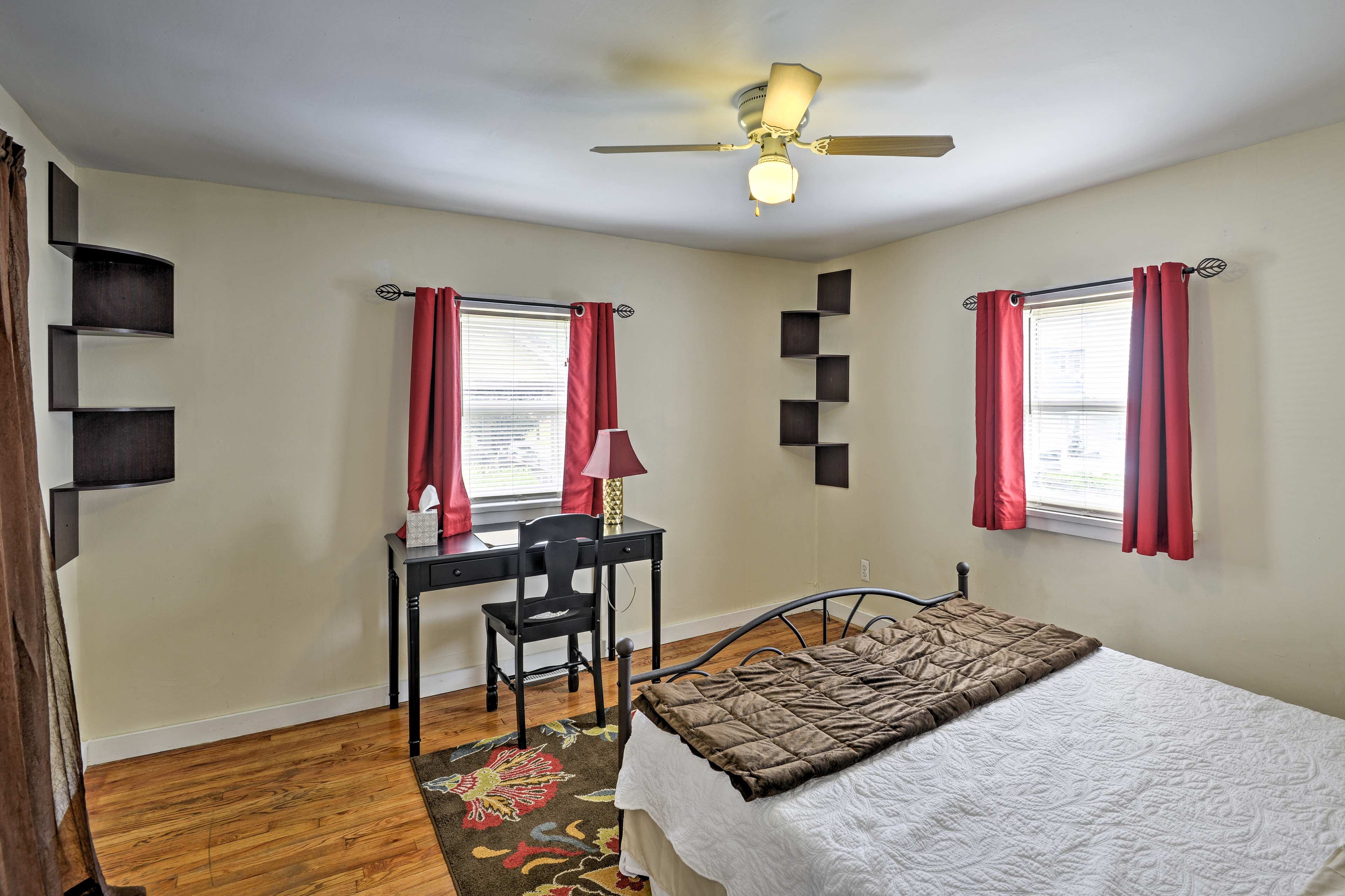 You'll find a full bed in the second bedroom.