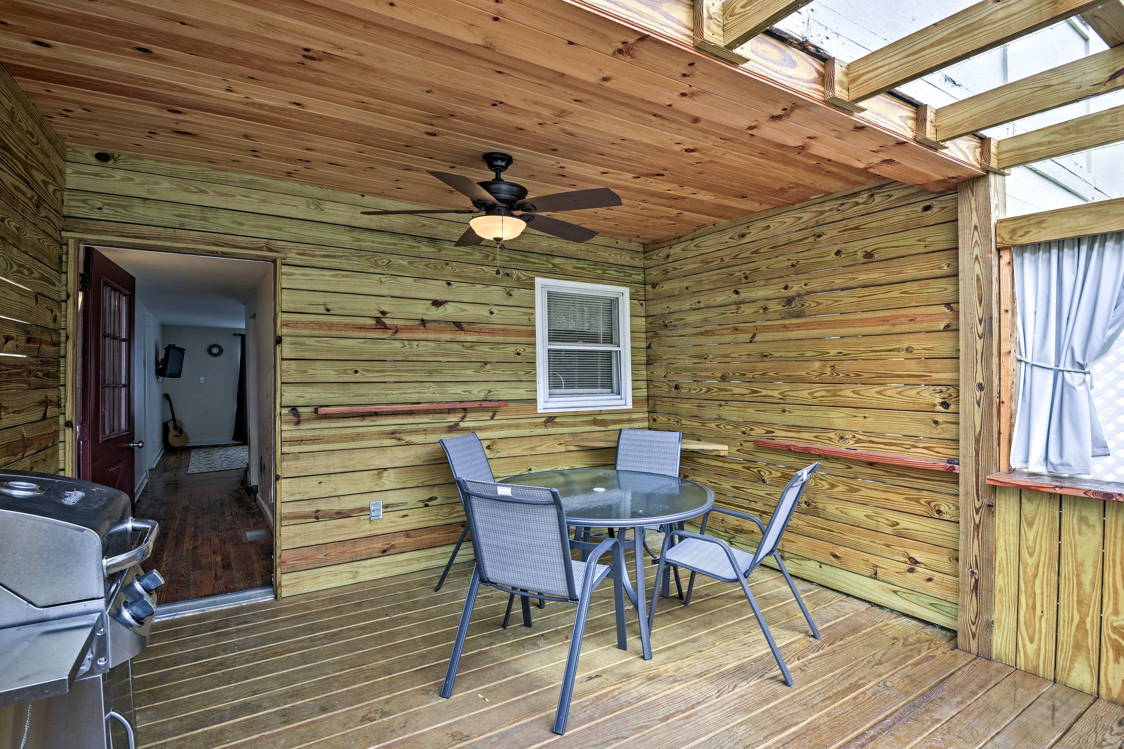 Head outside to get some fresh air.