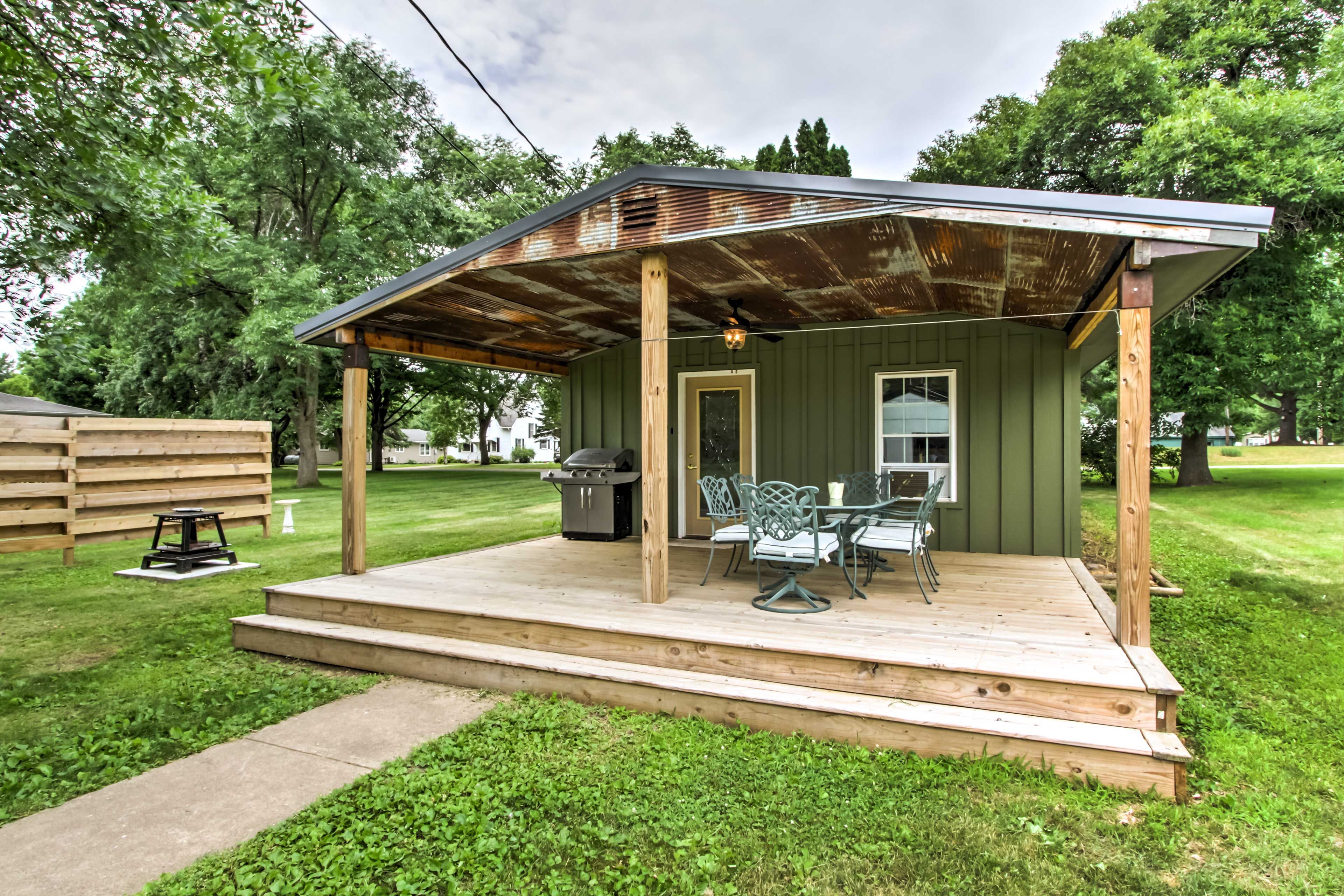 Pepin Vacation Rental | 2BR | 1BA | 640 Sq Ft | Step-Free Access