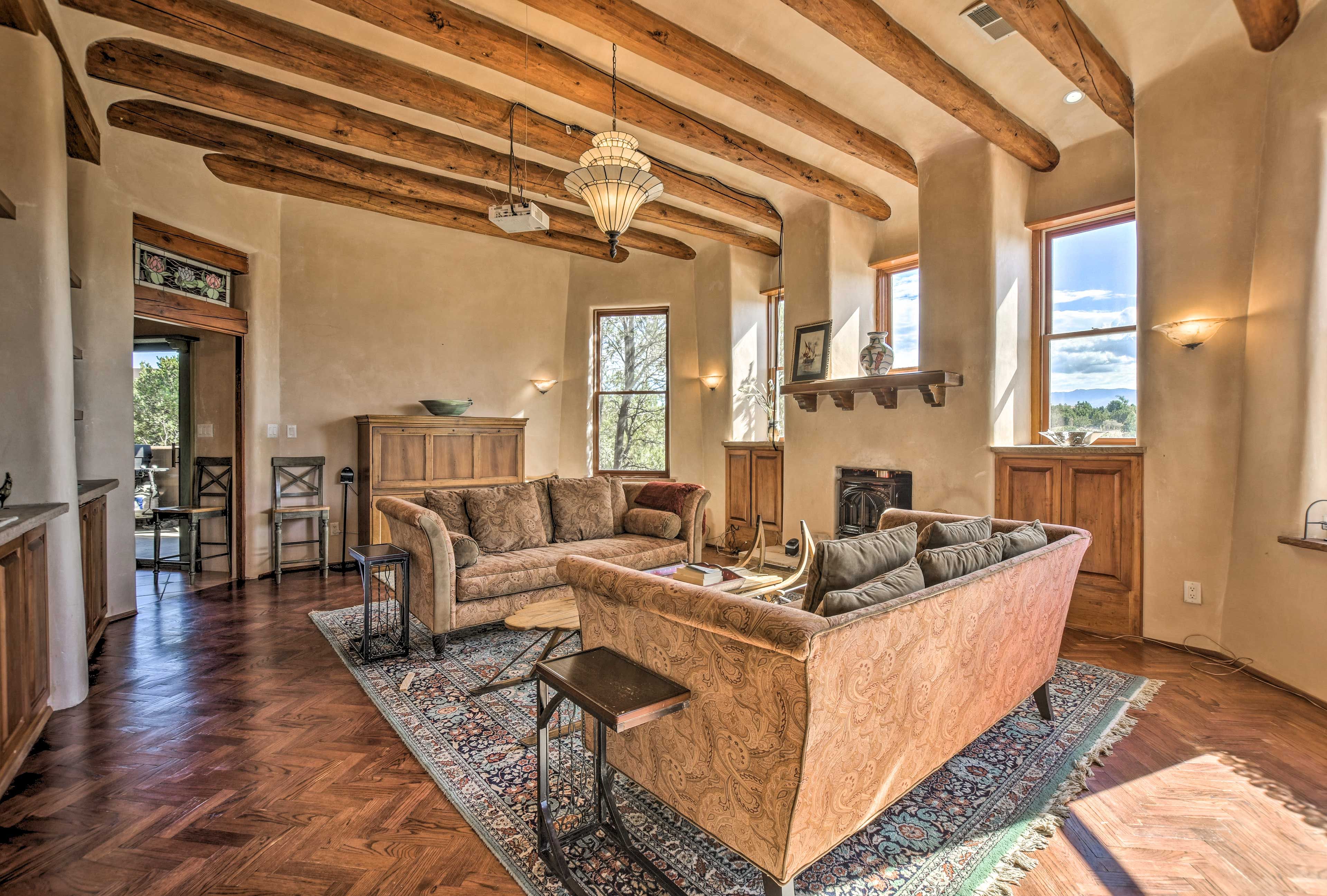 Santa Fe Vacation Rental | 3BR | 3BA | 4,221 Sq Ft | Stairs Required