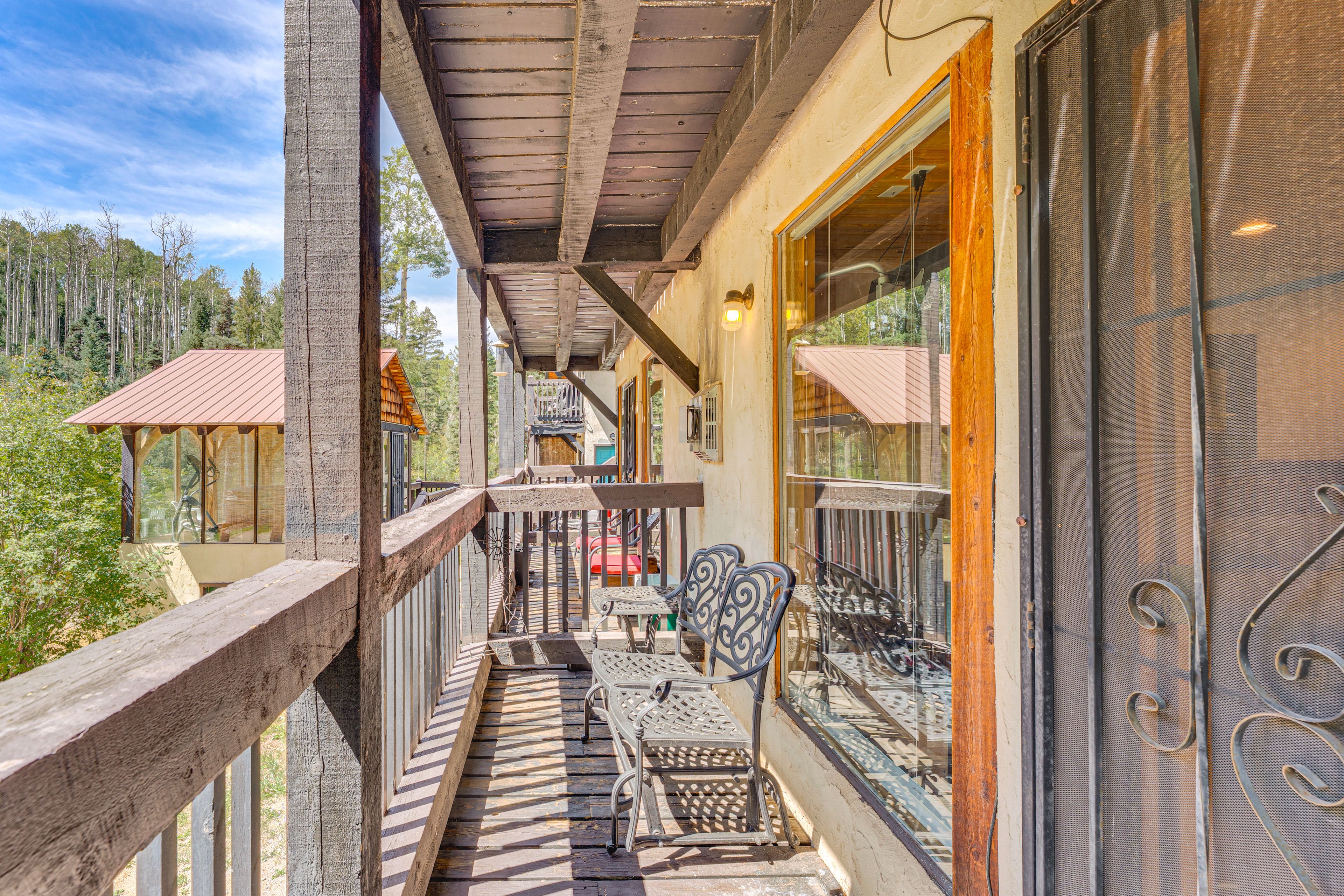 Private Balcony | Seating | Charcoal Grill | Mountain Views | Community Hot Tub