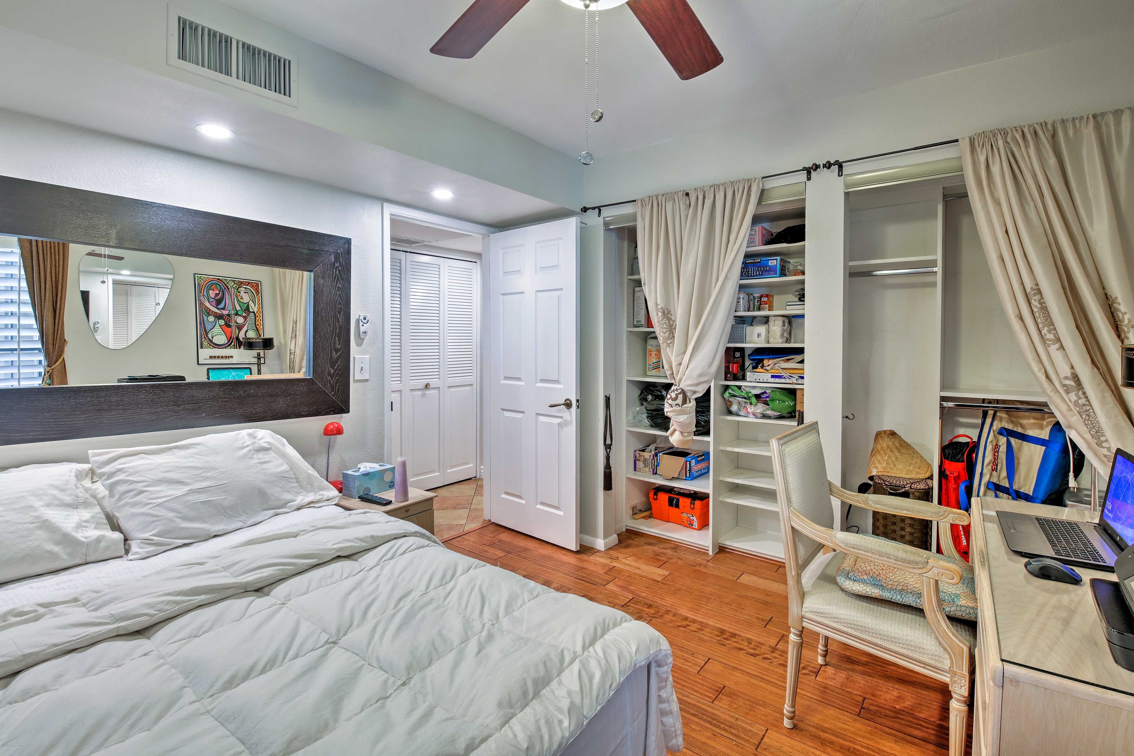Connect to the free WiFi and utilize the desk space to catch up on work.