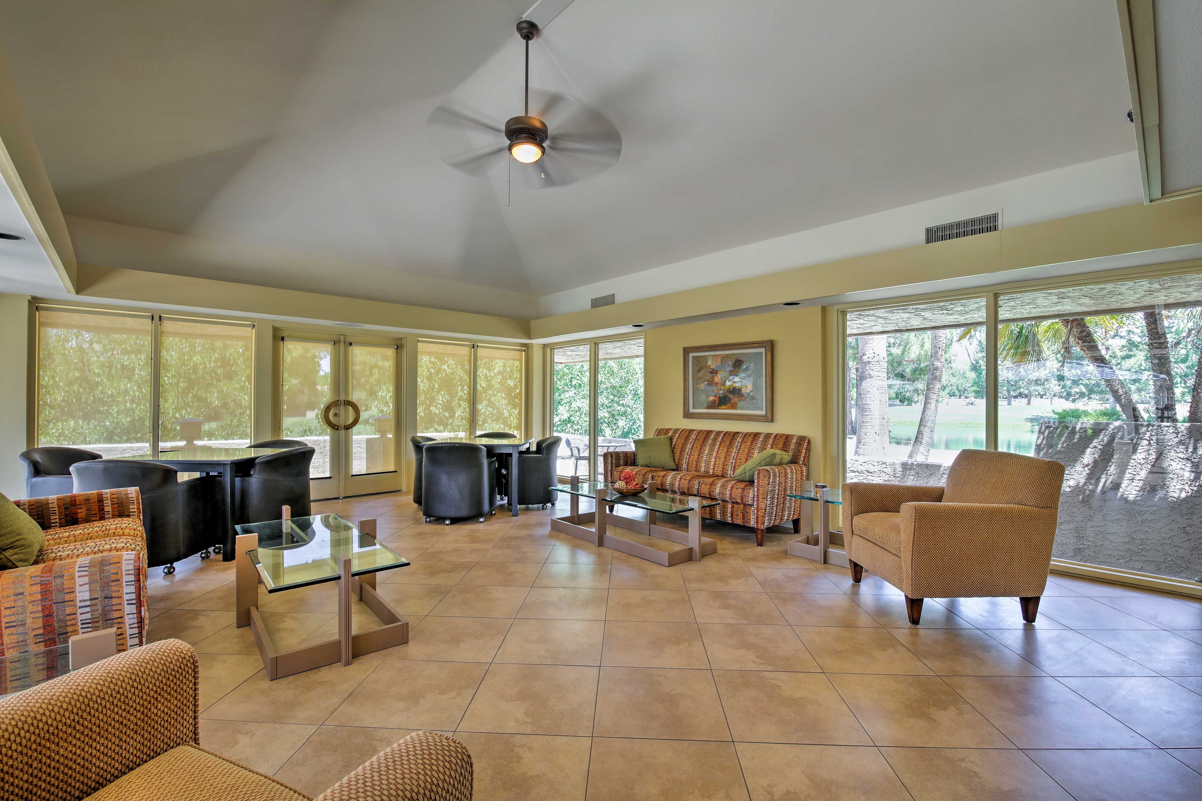 If you’re in the mood to socialize, check out this shared lounge area.
