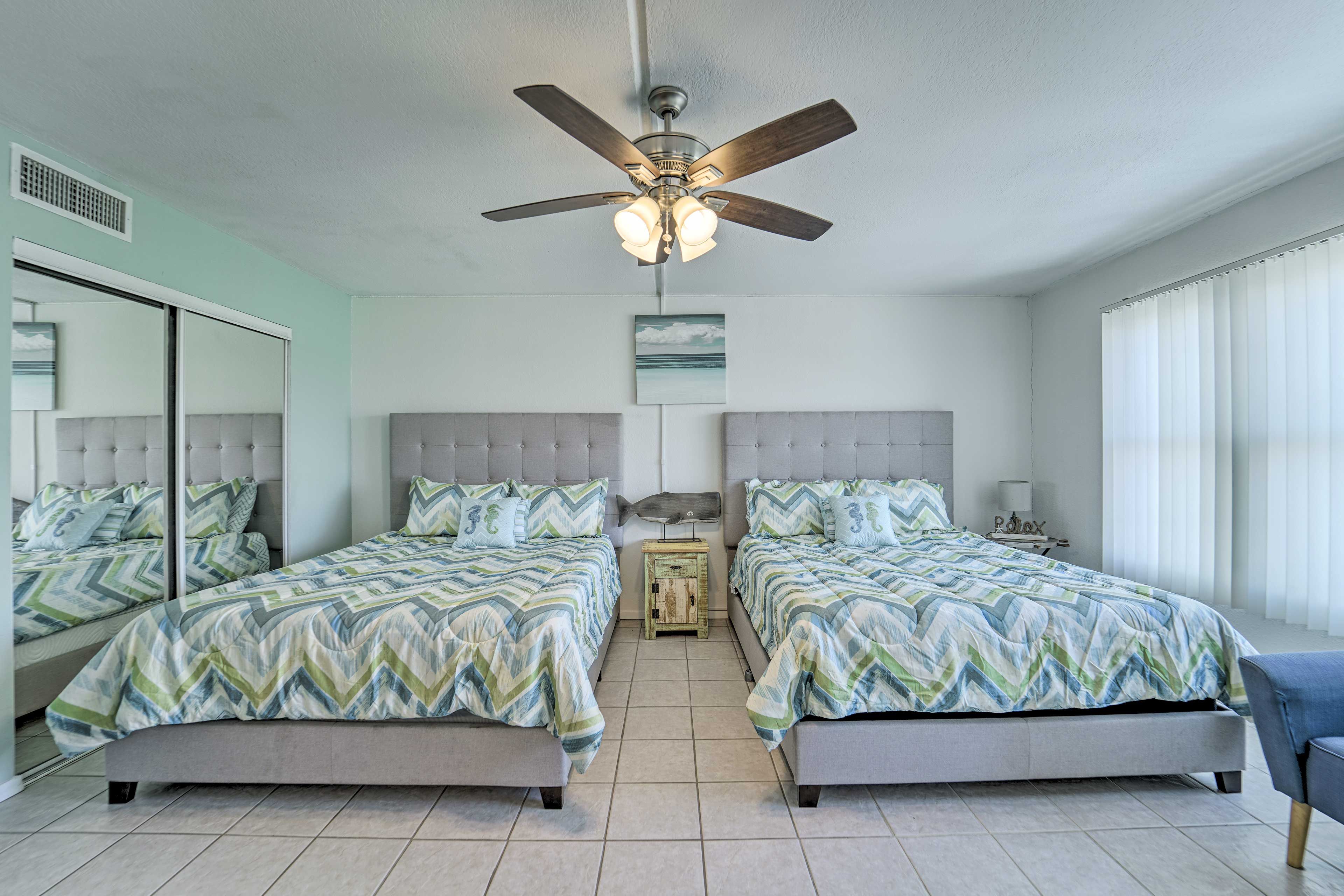 Enjoy the bright interior decor.