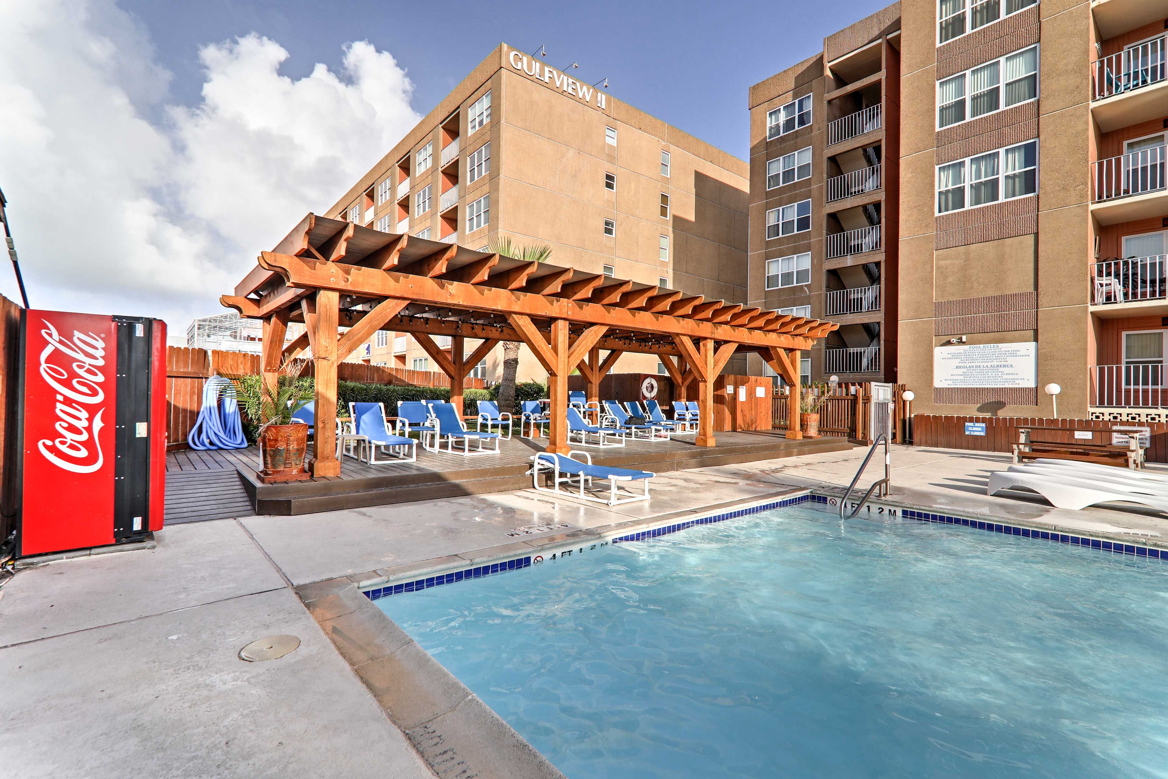 When you're not on the beach, lounge by the pool!