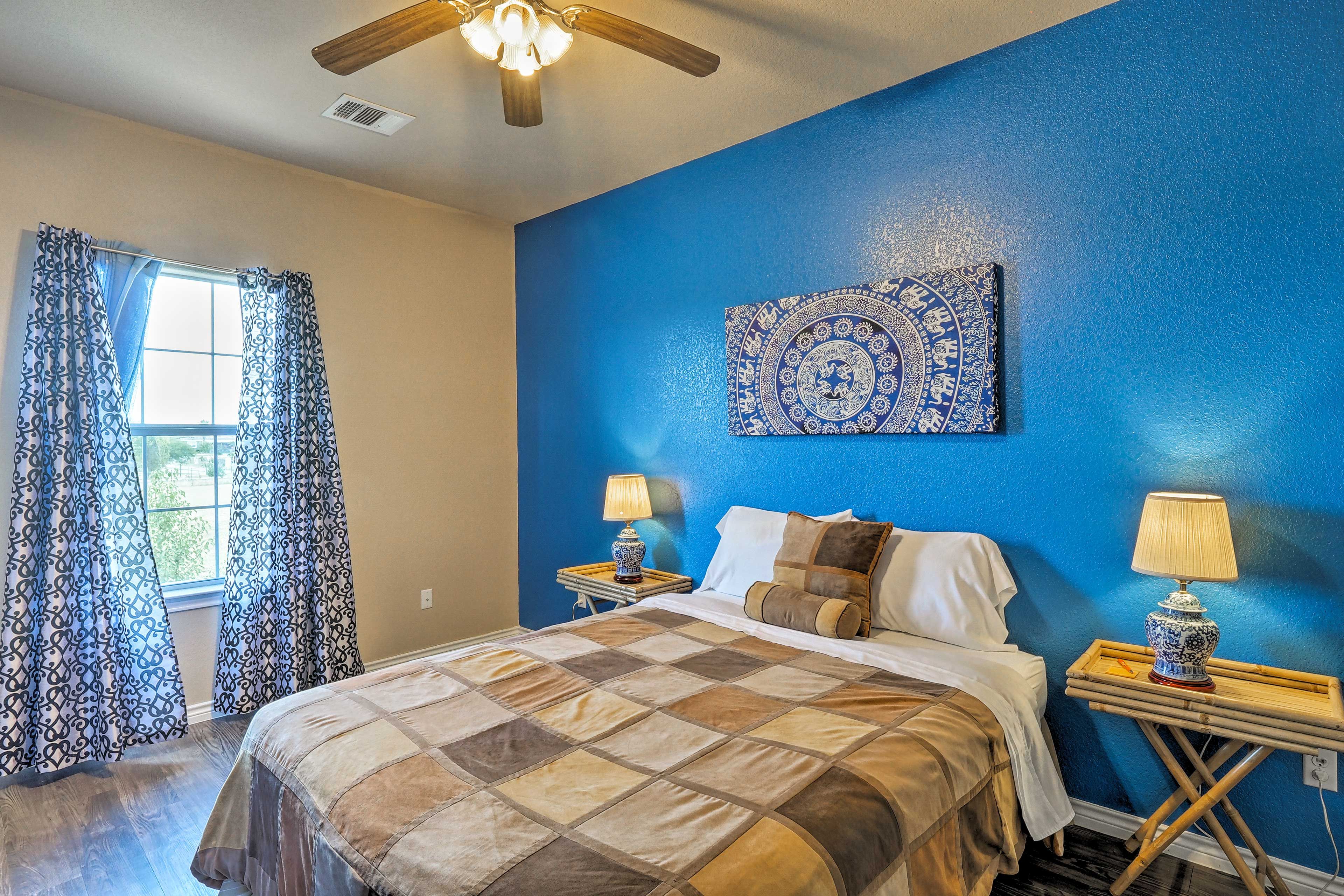 Doze off at the end of the day in the second bedroom.