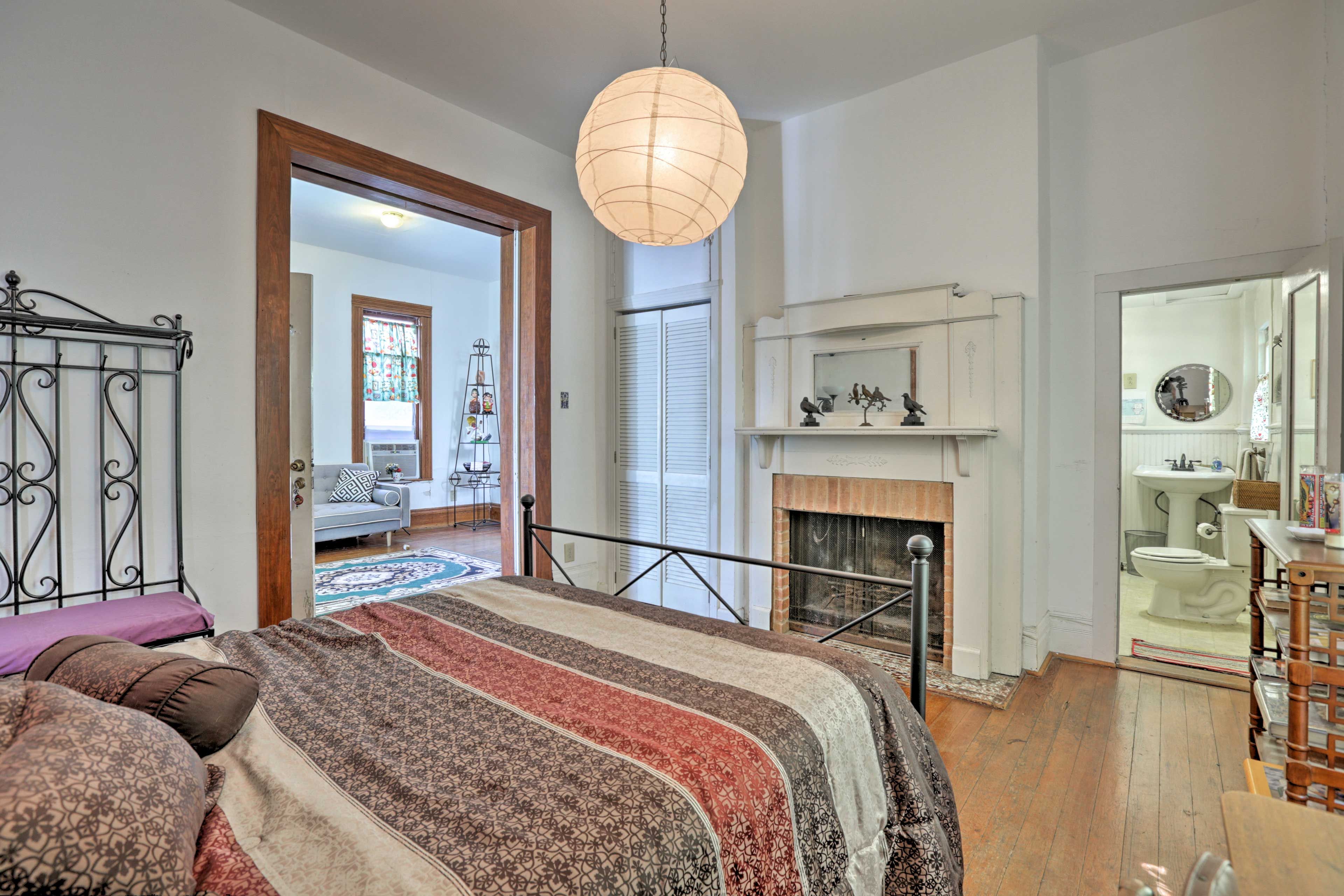 You'll love unwinding in your unique bedroom.