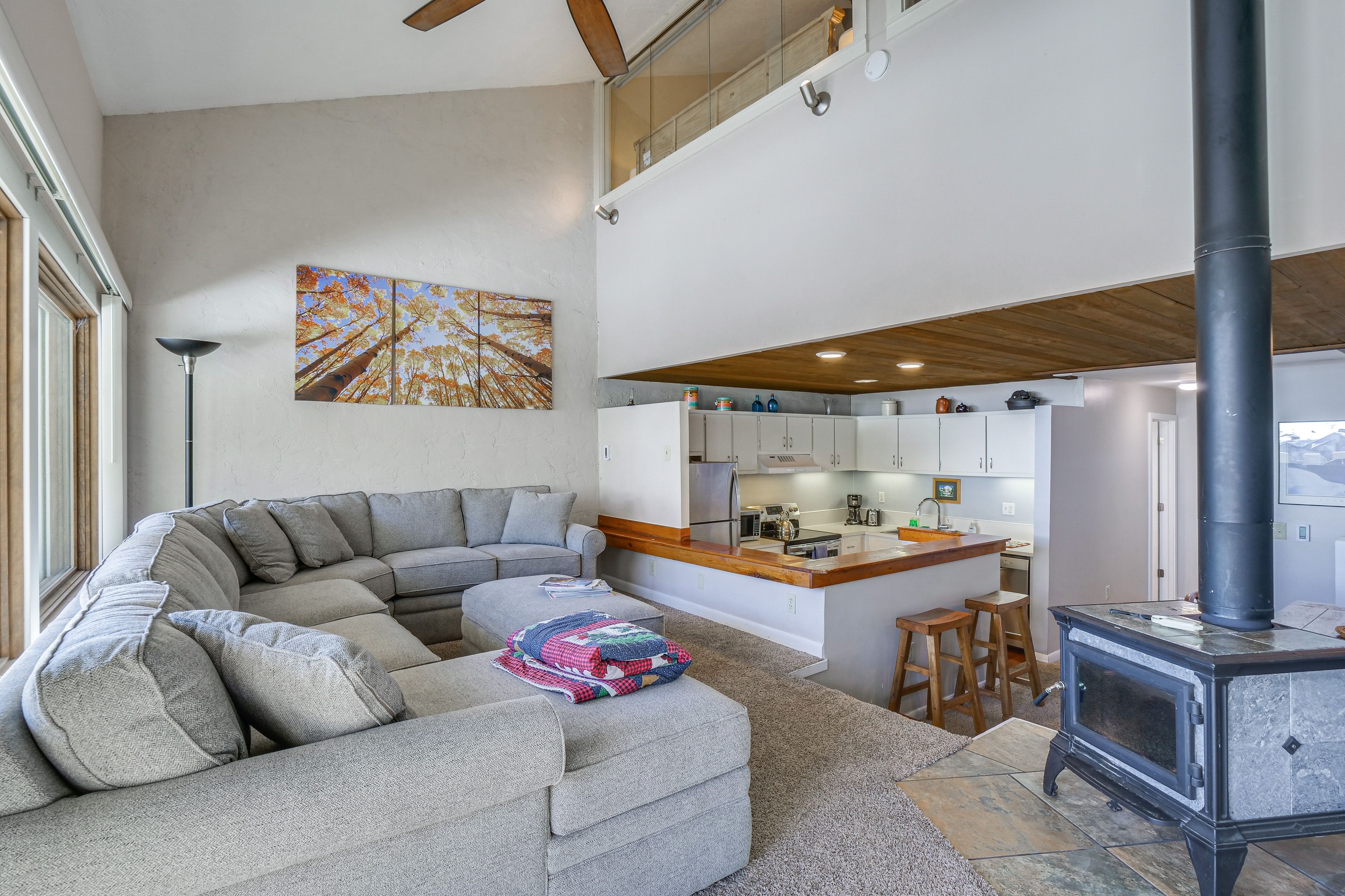 Living Room | Queen Sleeper Sofa | 1st Floor | Addt'l Stairs Required