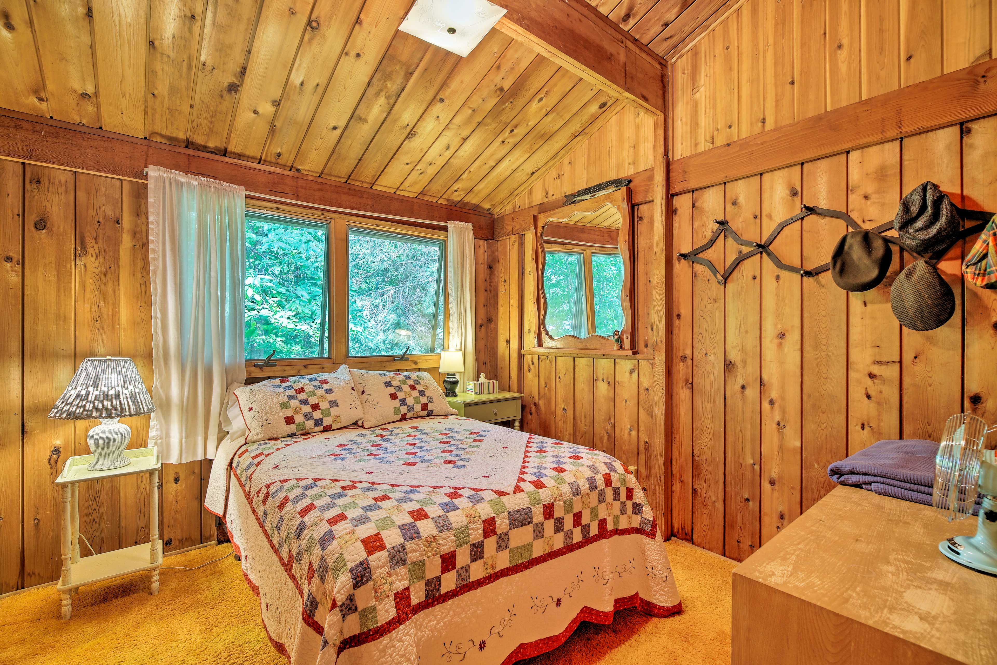Two can claim the full bed in the second bedroom.