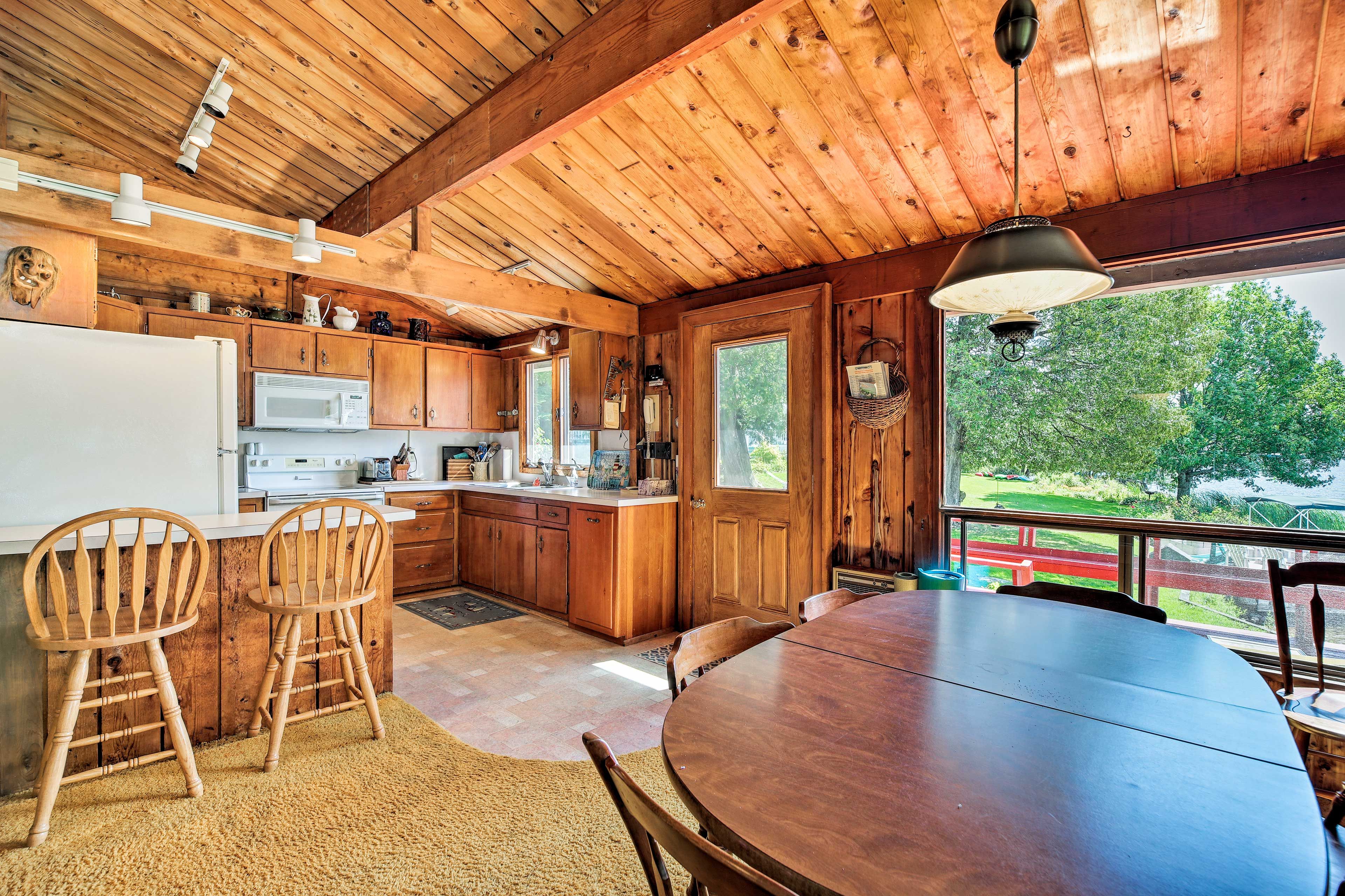 Sit back and relax on comfortable furnishings.