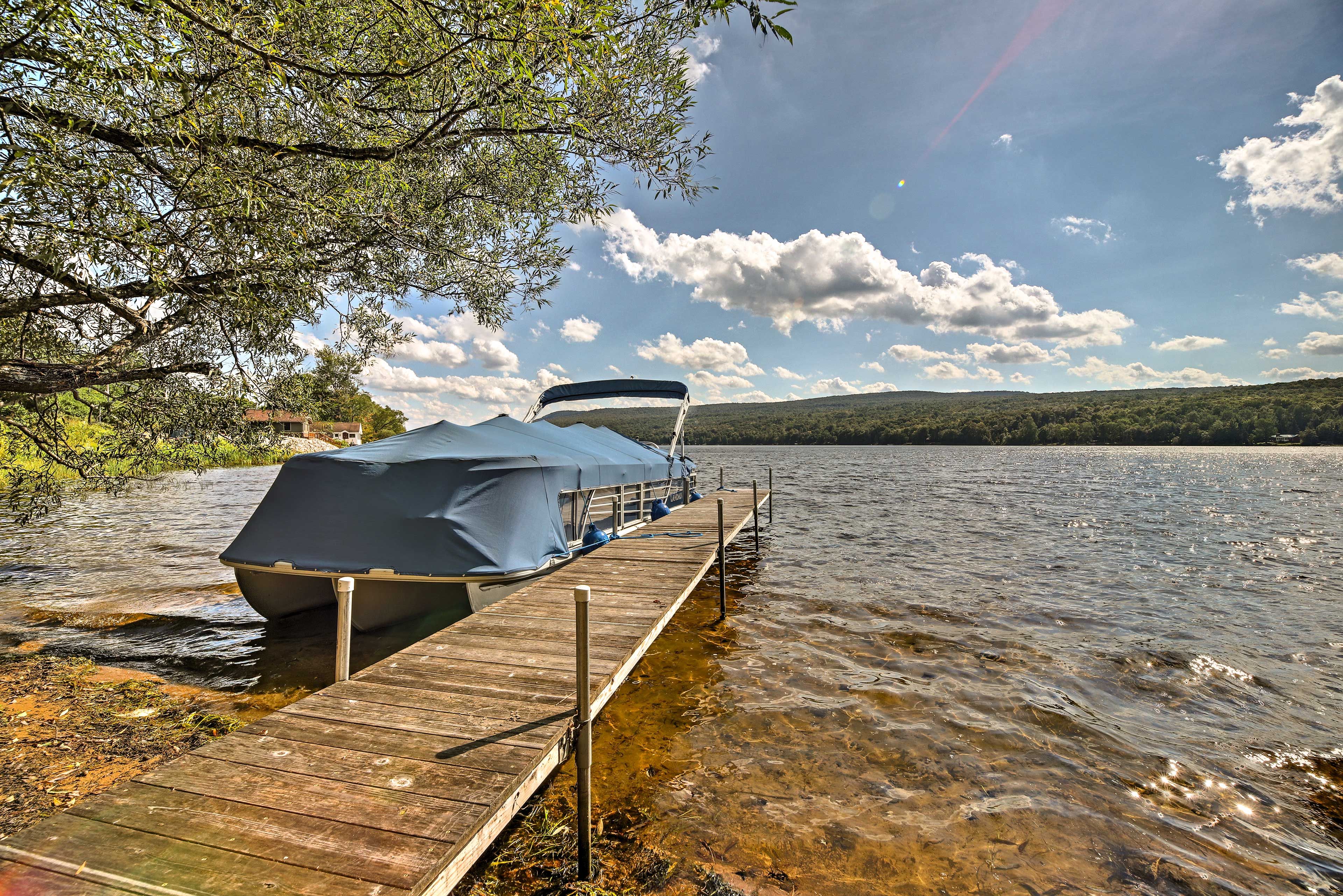 The property features 2 docks and a waterfront deck.