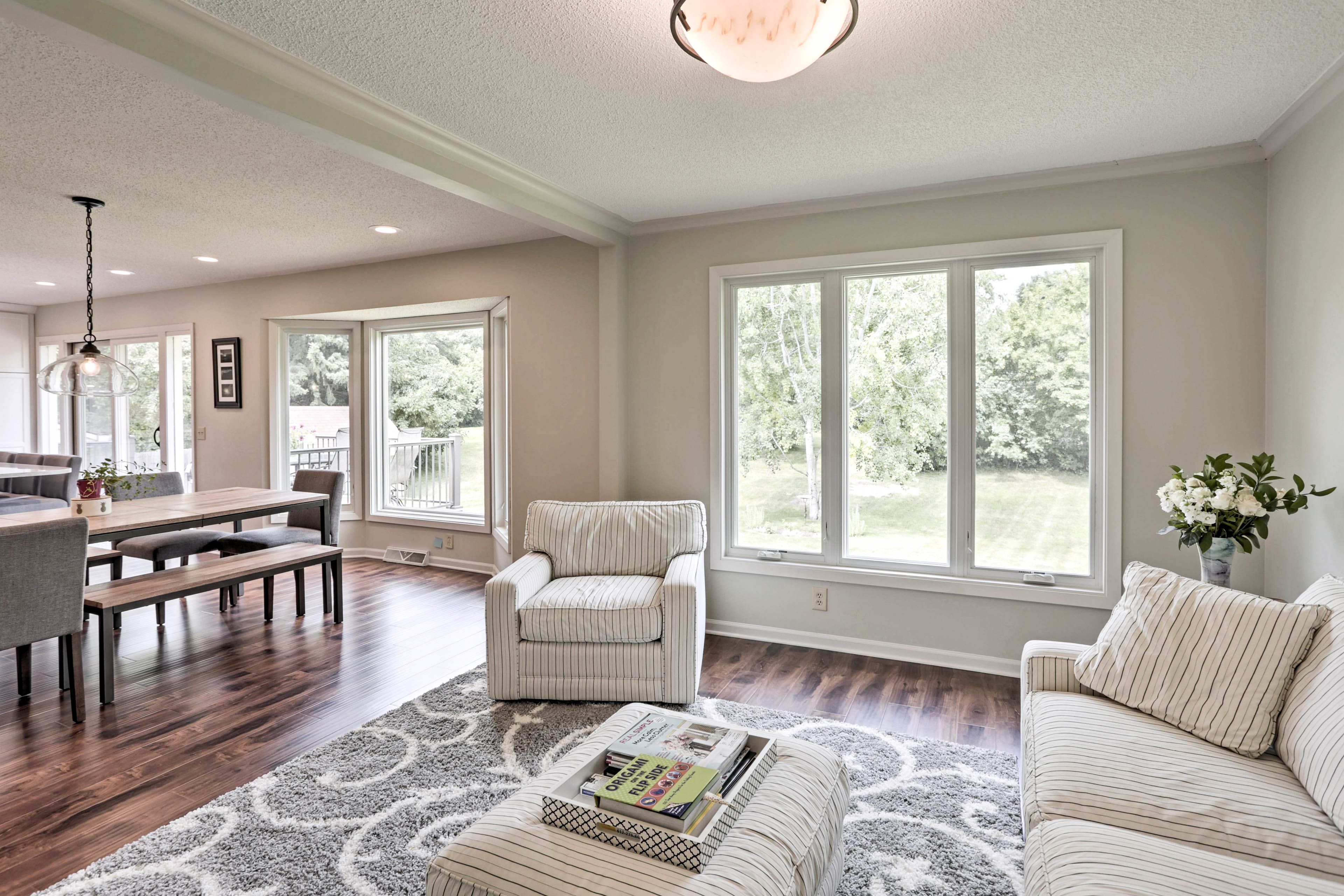 More seating can be found in the sitting room just next door.
