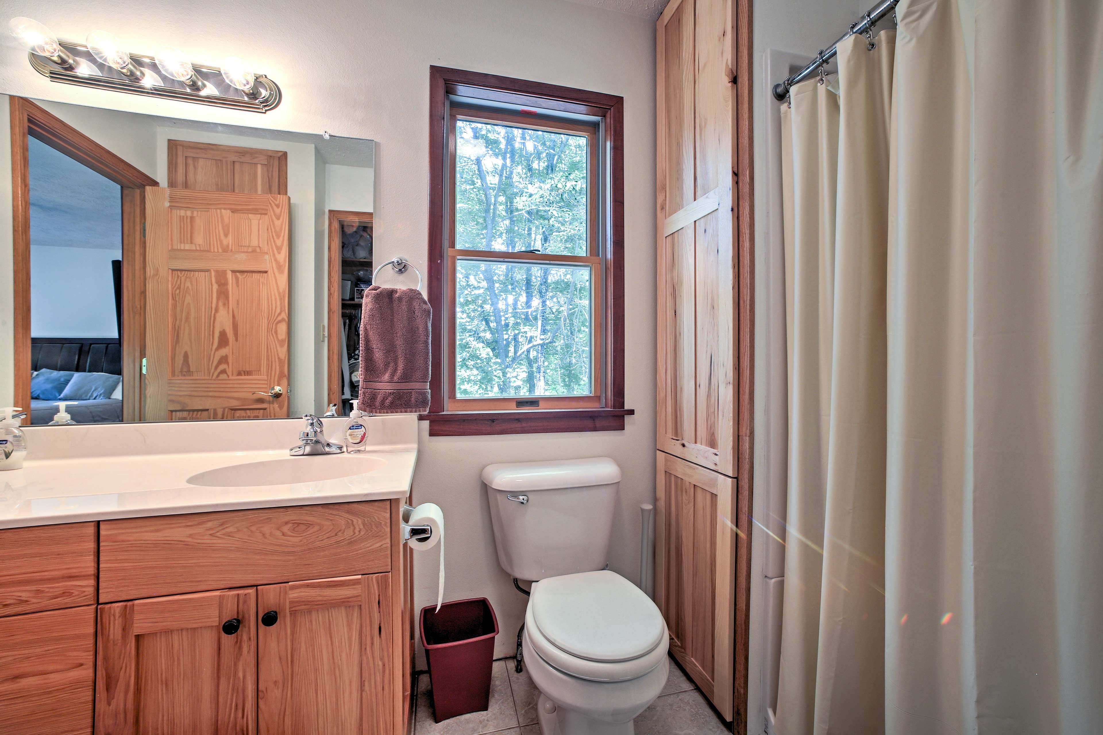 You'll appreciate the privacy of 2 private bathrooms.