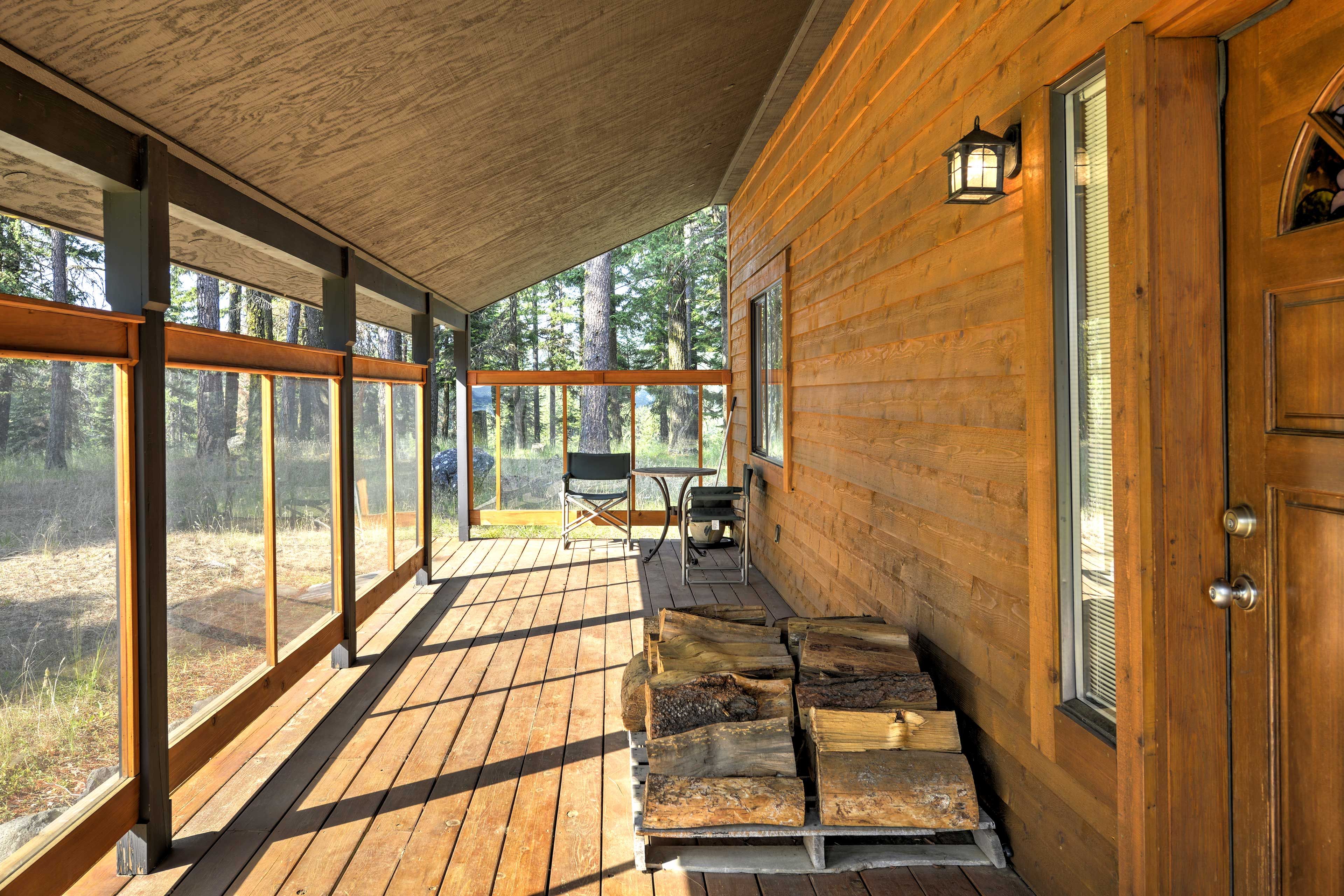 Partially Screened-In Porch