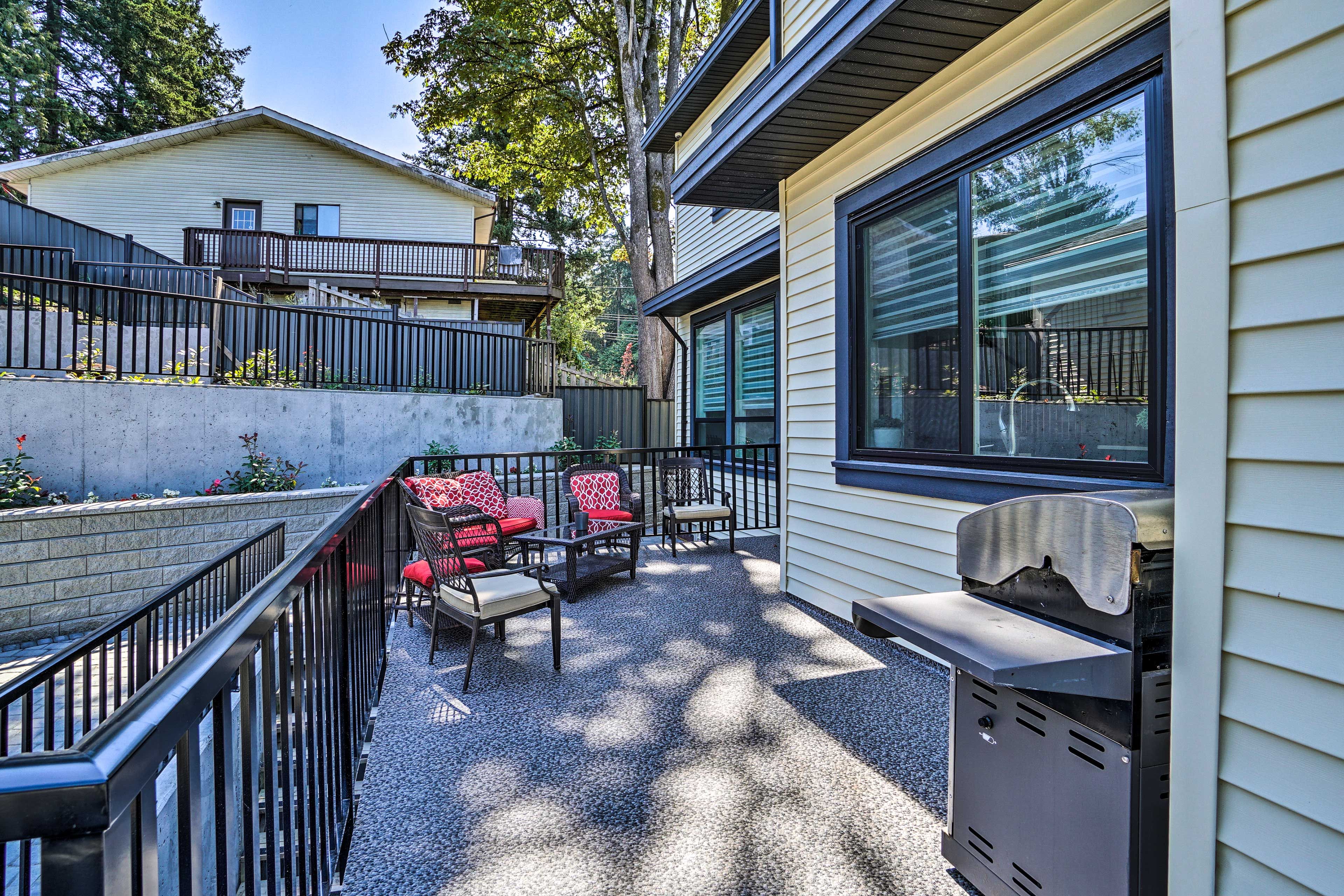 Outdoor Space | Private Patio w/ Gas Grill