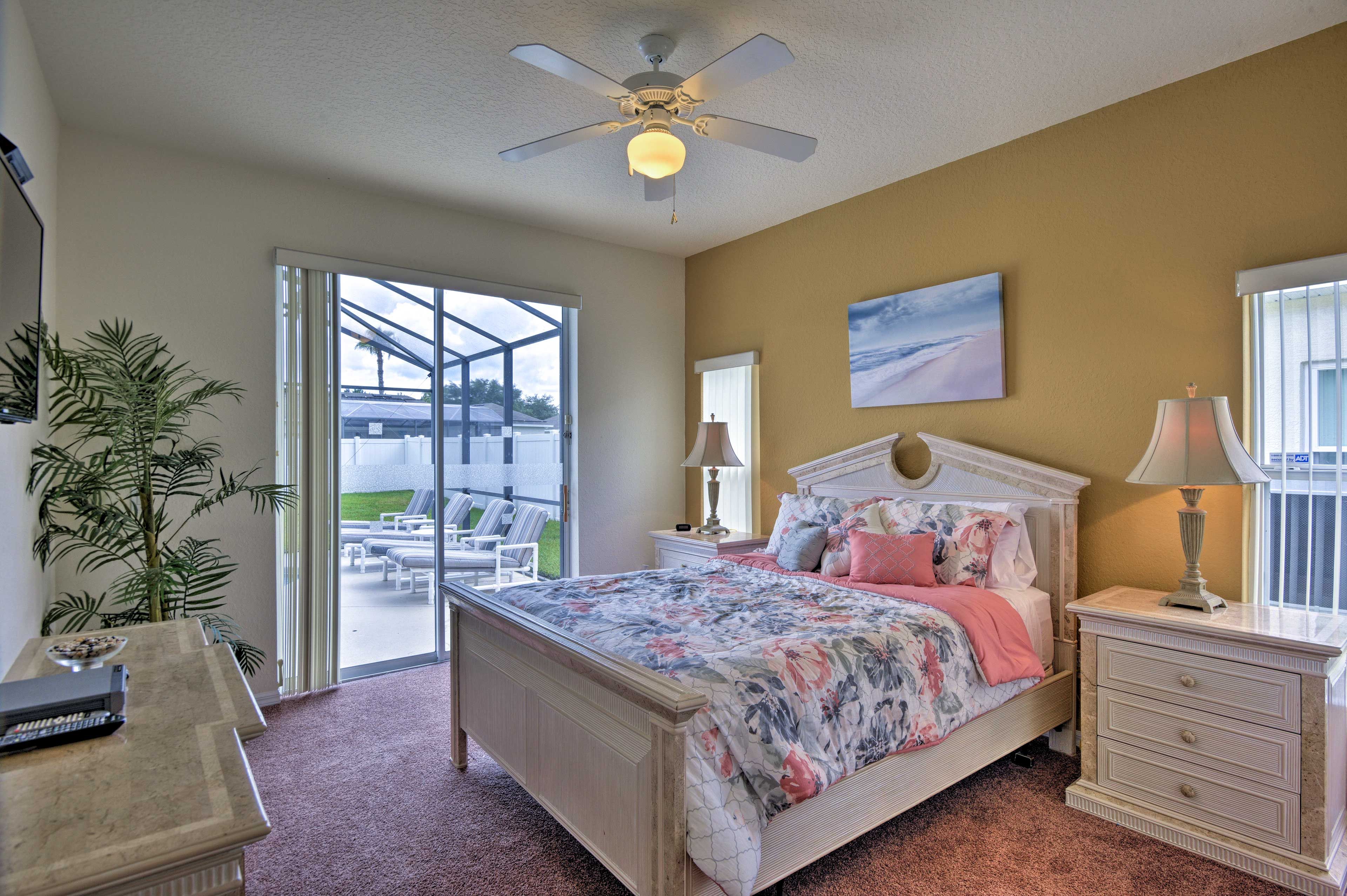 Bedroom 2 | Queen Bed | Access to Patio