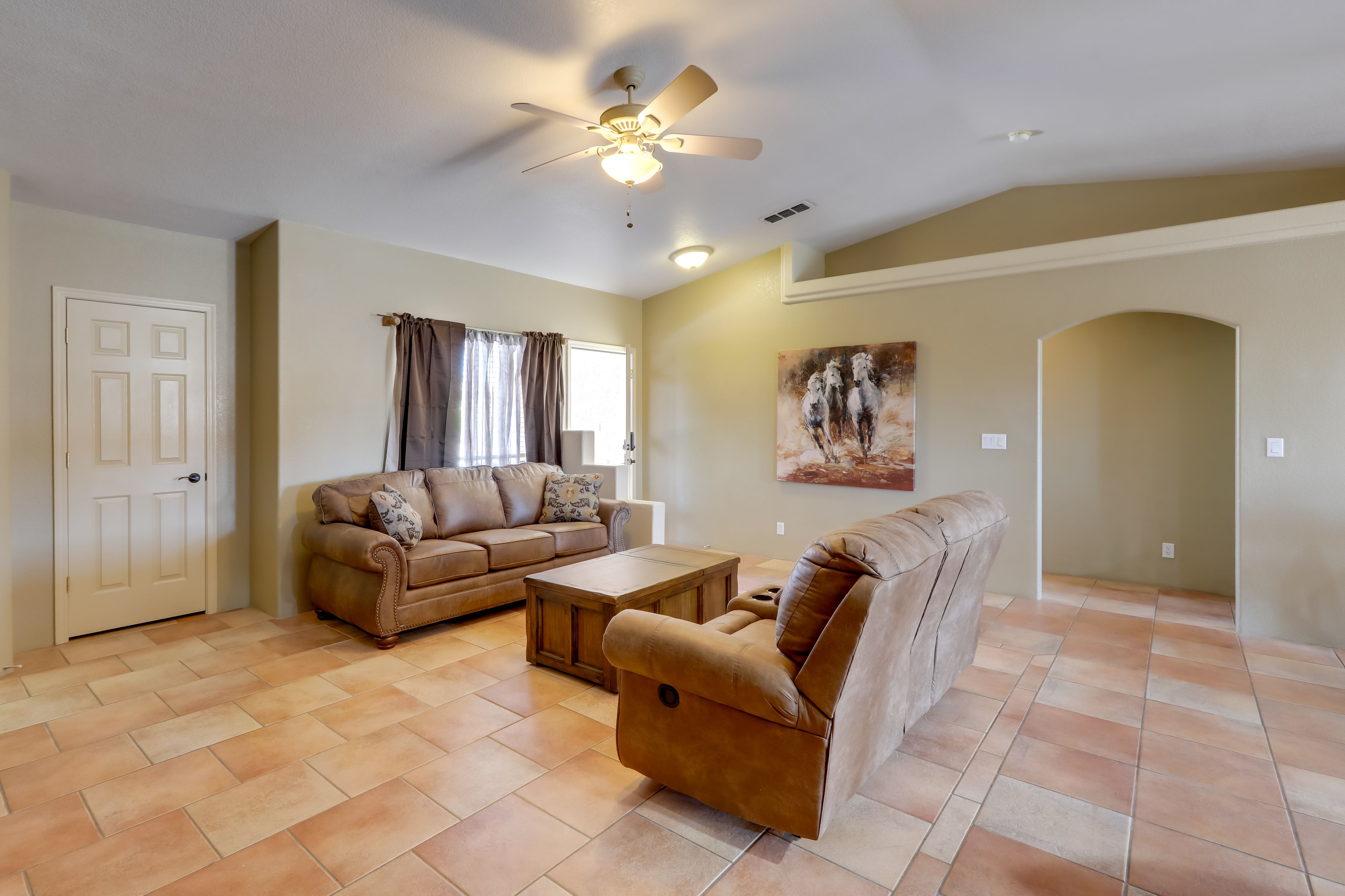 Living Room | Free WiFi | Central A/C & Heating | 2 Flat-Screen TVs w/ Cable