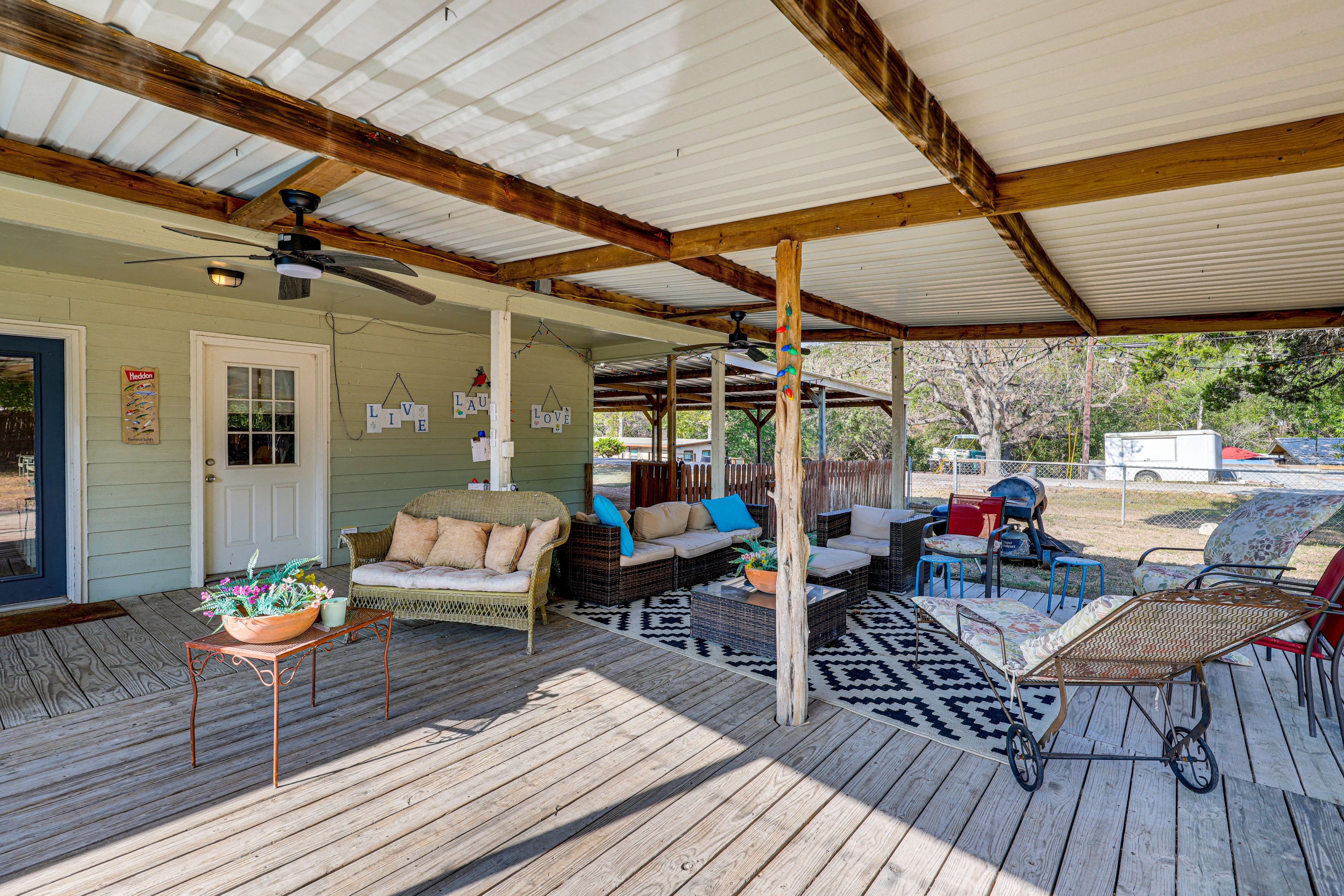 Covered Patio | Lounge Area | Grill