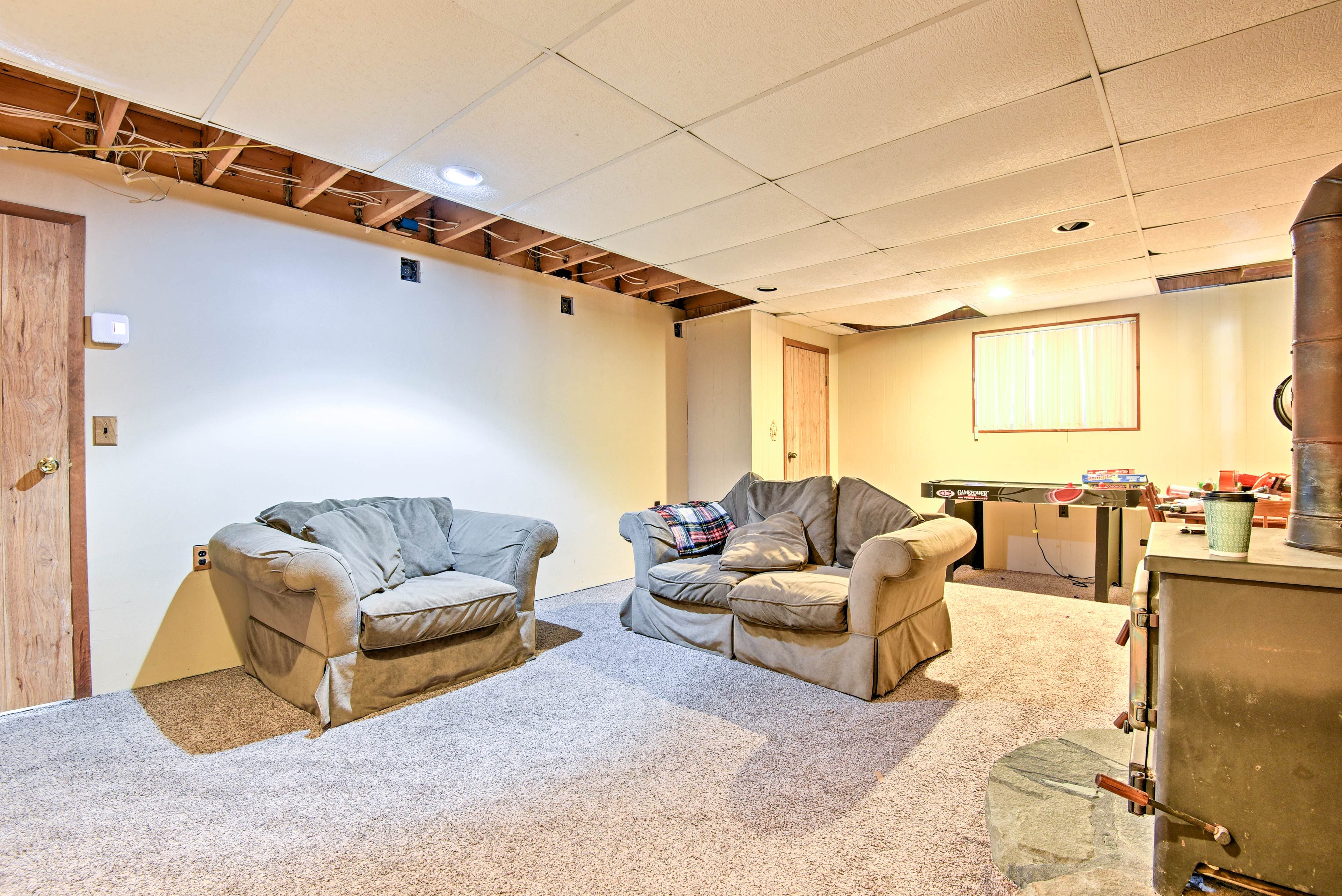 Hang out with friends and family in this space during downtime.