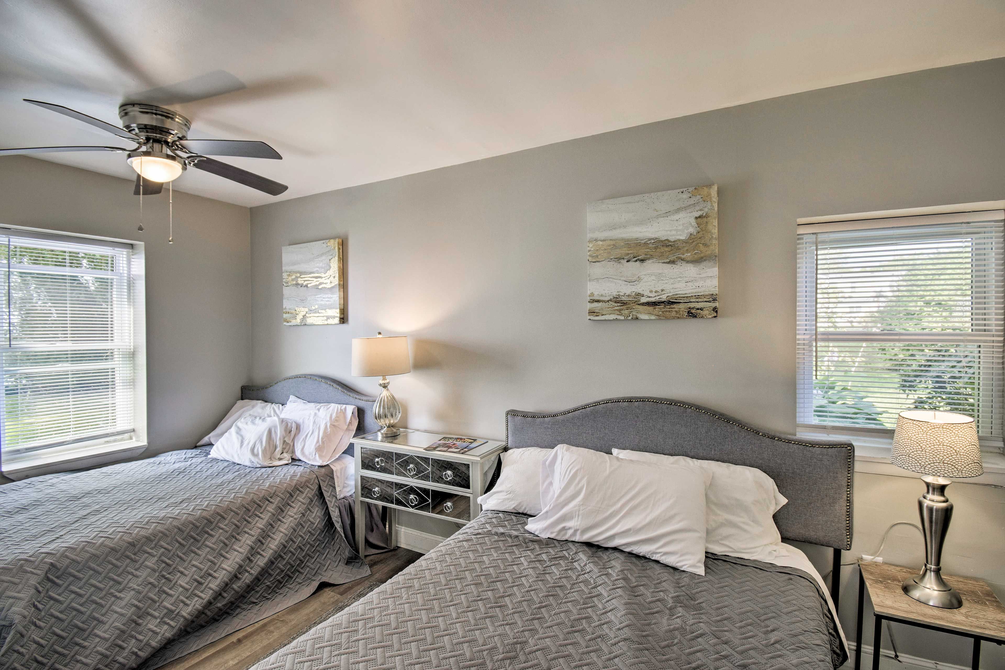 The sunlight gently wakes you each morning.