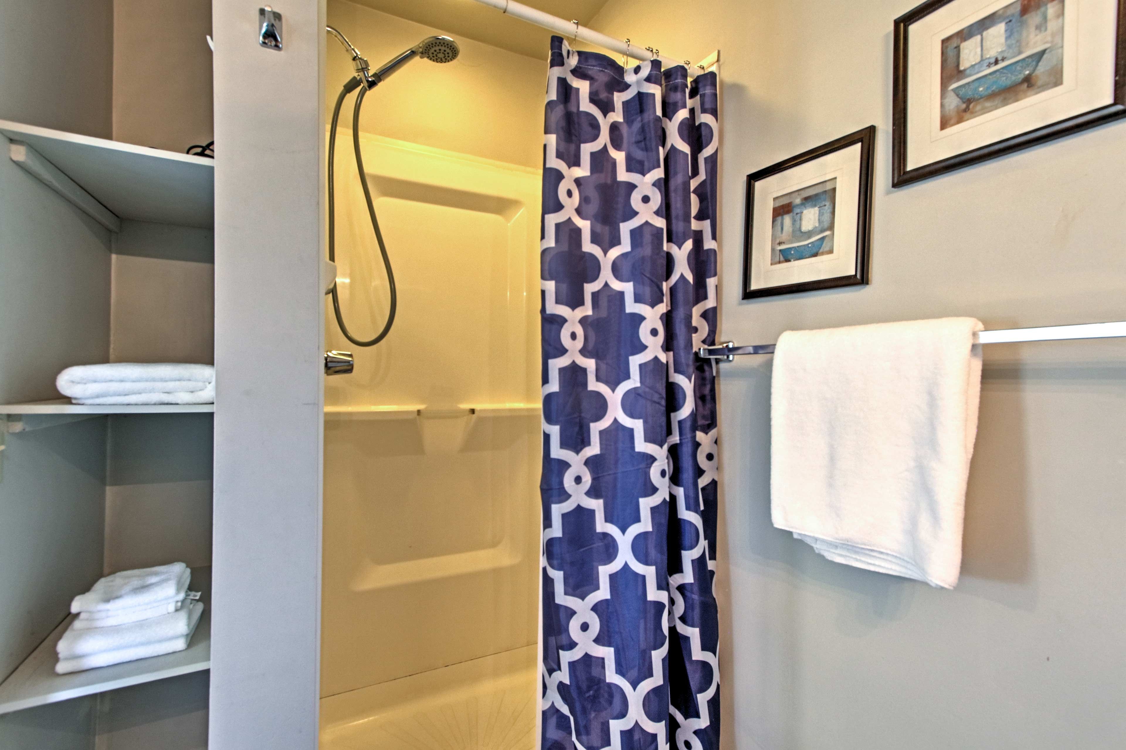 Rinse off in the shower before plunging into bed!