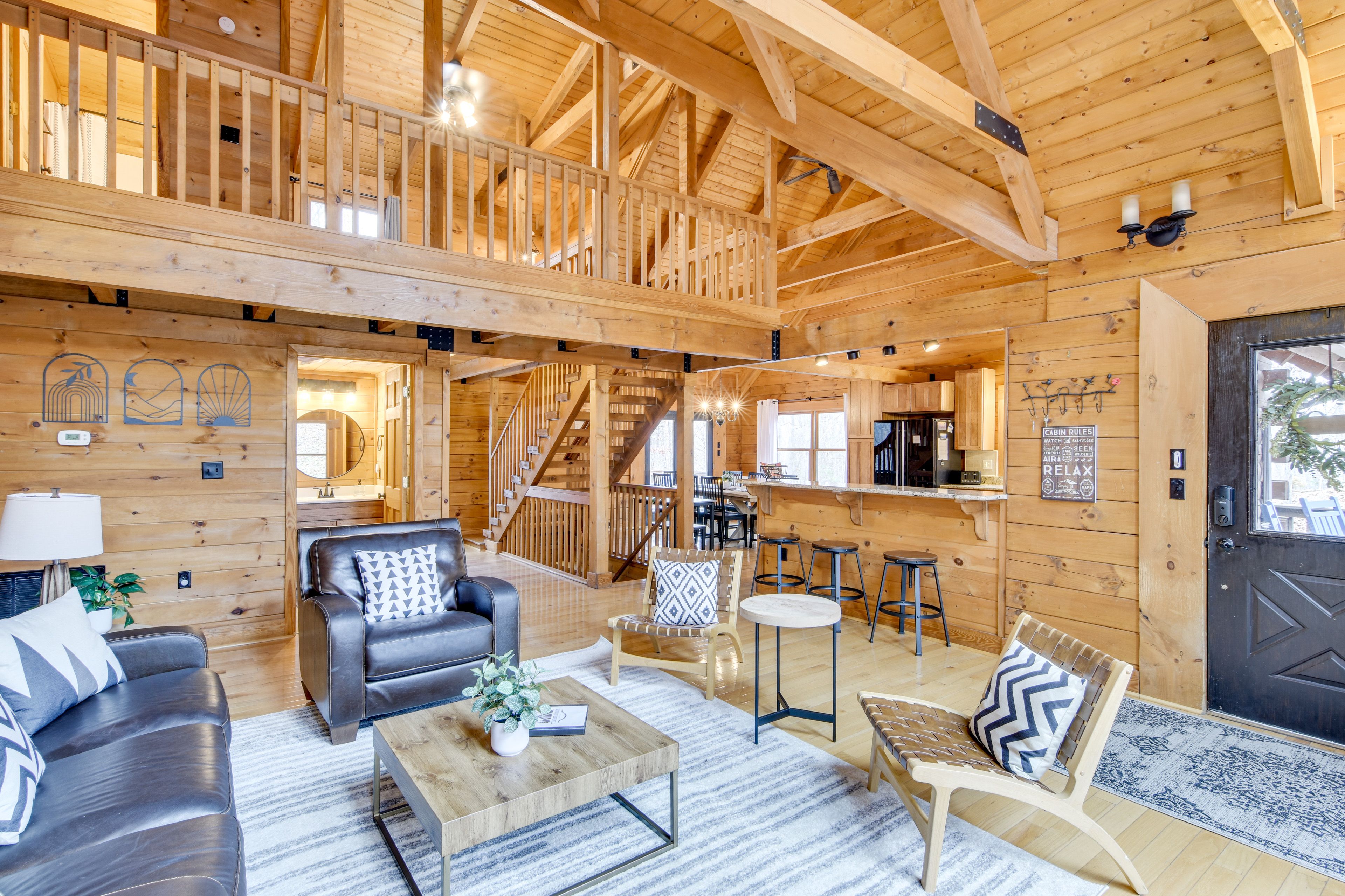 McGaheysville Vacation Rental | 3BR | 3.5BA | 2,751 Sq Ft | Steps to Enter