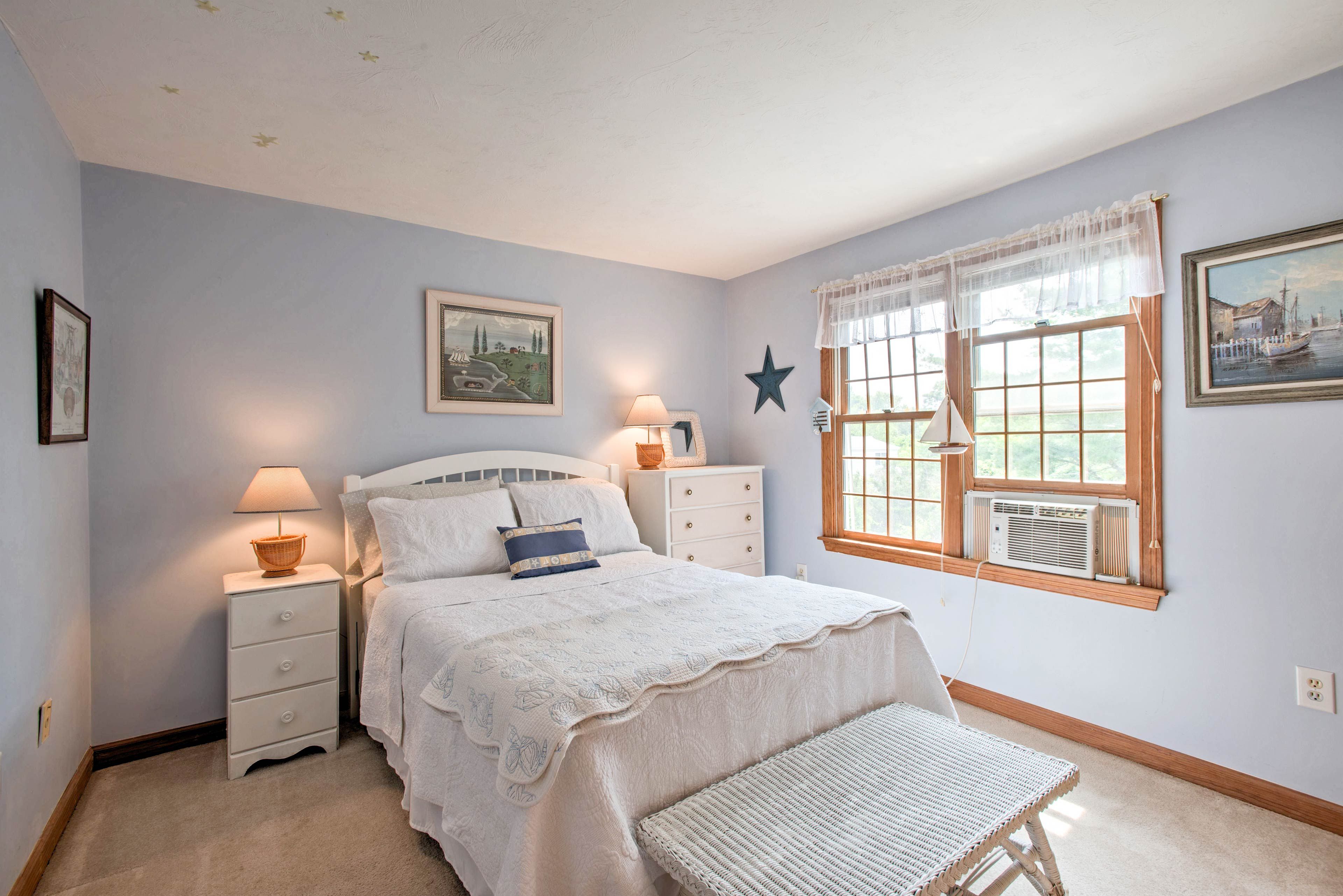 You'll find a full bed in the third bedroom.