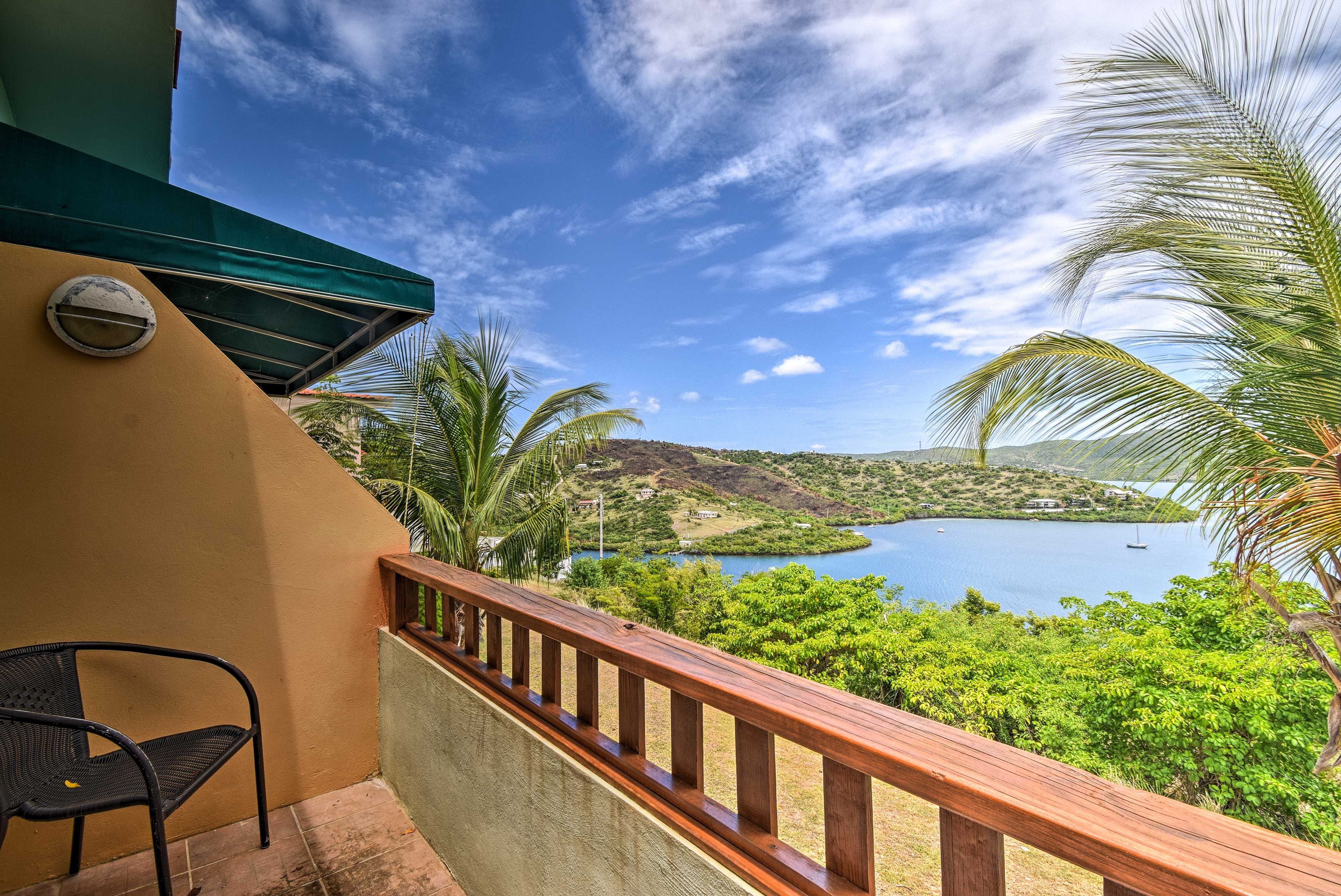 Greet the morning on your private outdoor oasis.
