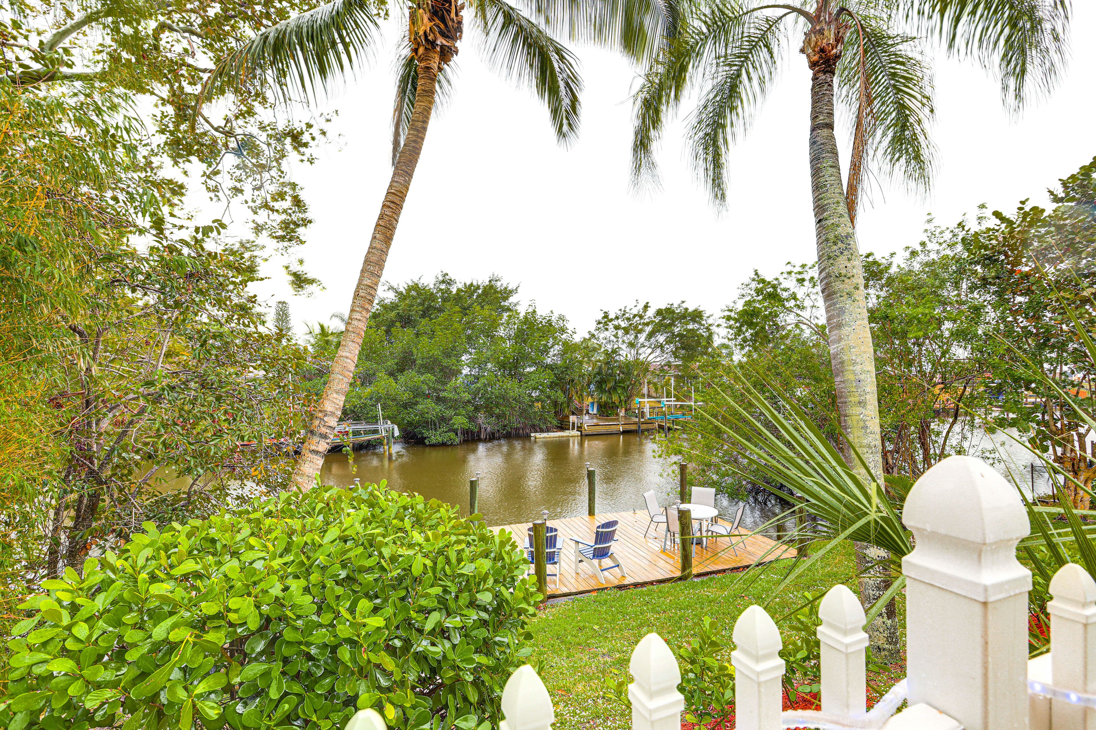 Private Dock | Outdoor Dining | St. Lucie River Access