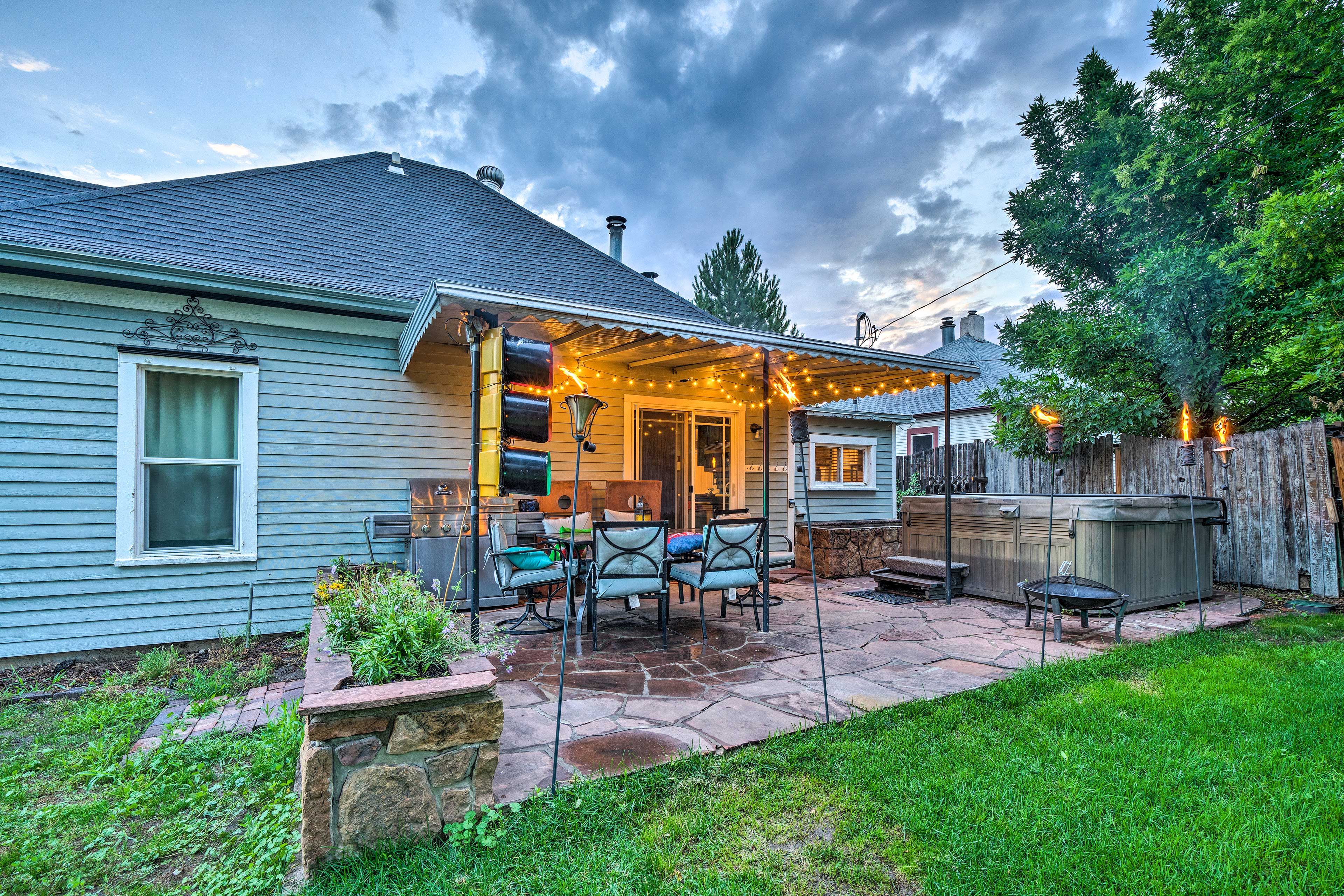 Delight in Colorado's famous sunsets from the comfort of your back patio!