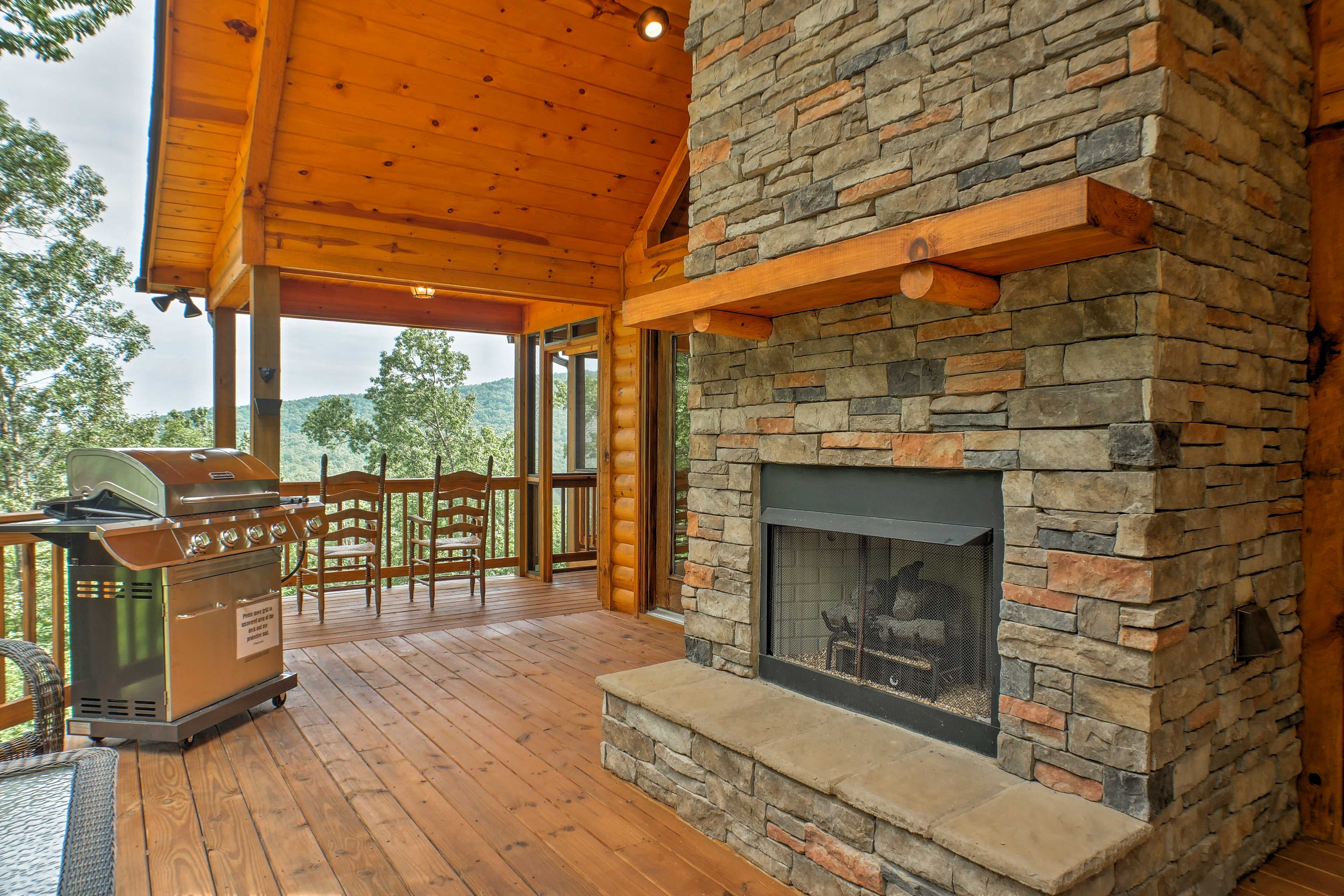 Expansive Deck | Gas Grill | Fireplace (Not For Guest Use)