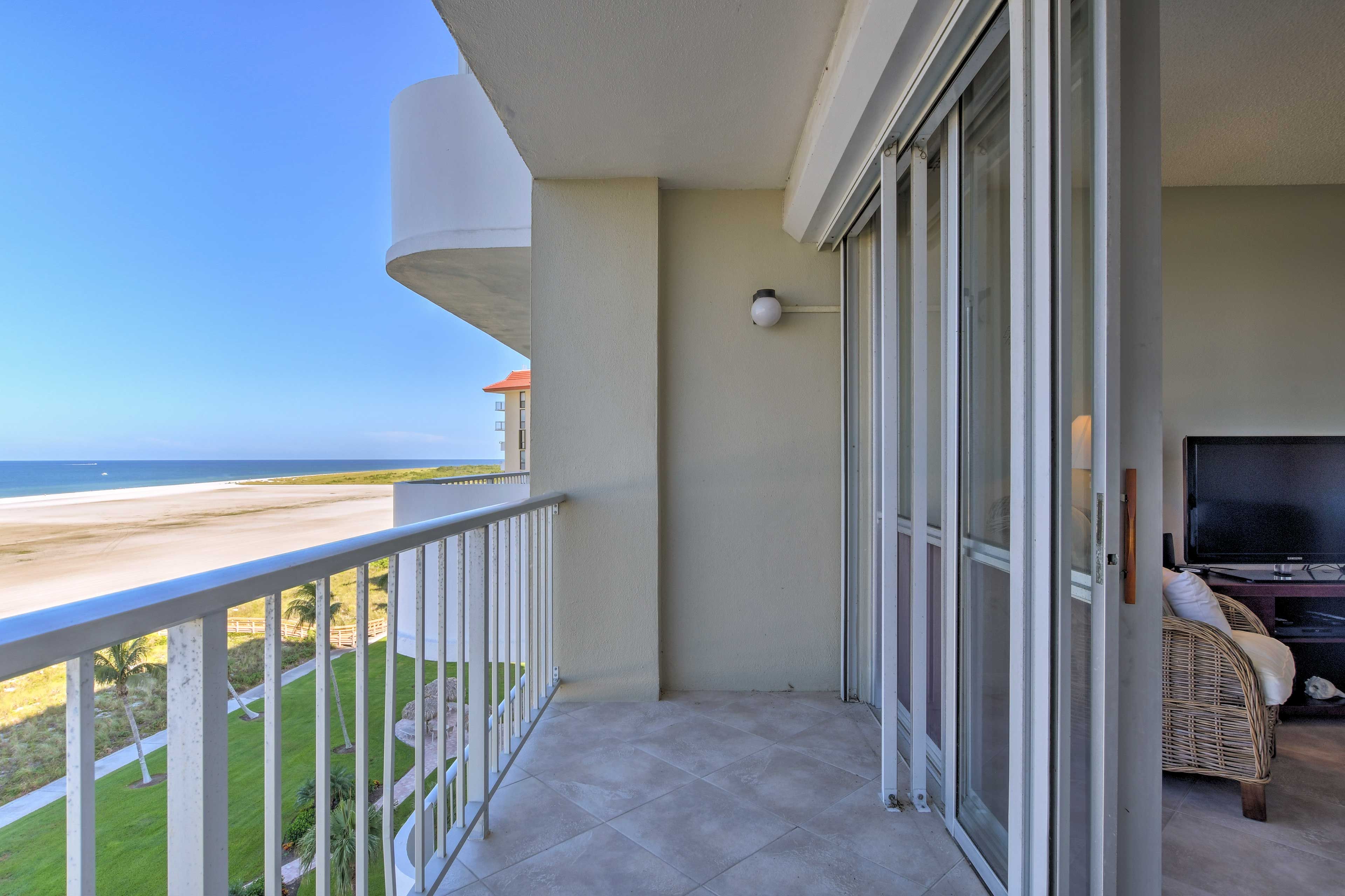 Take in the fresh coastal air from one of 2 private balconies.