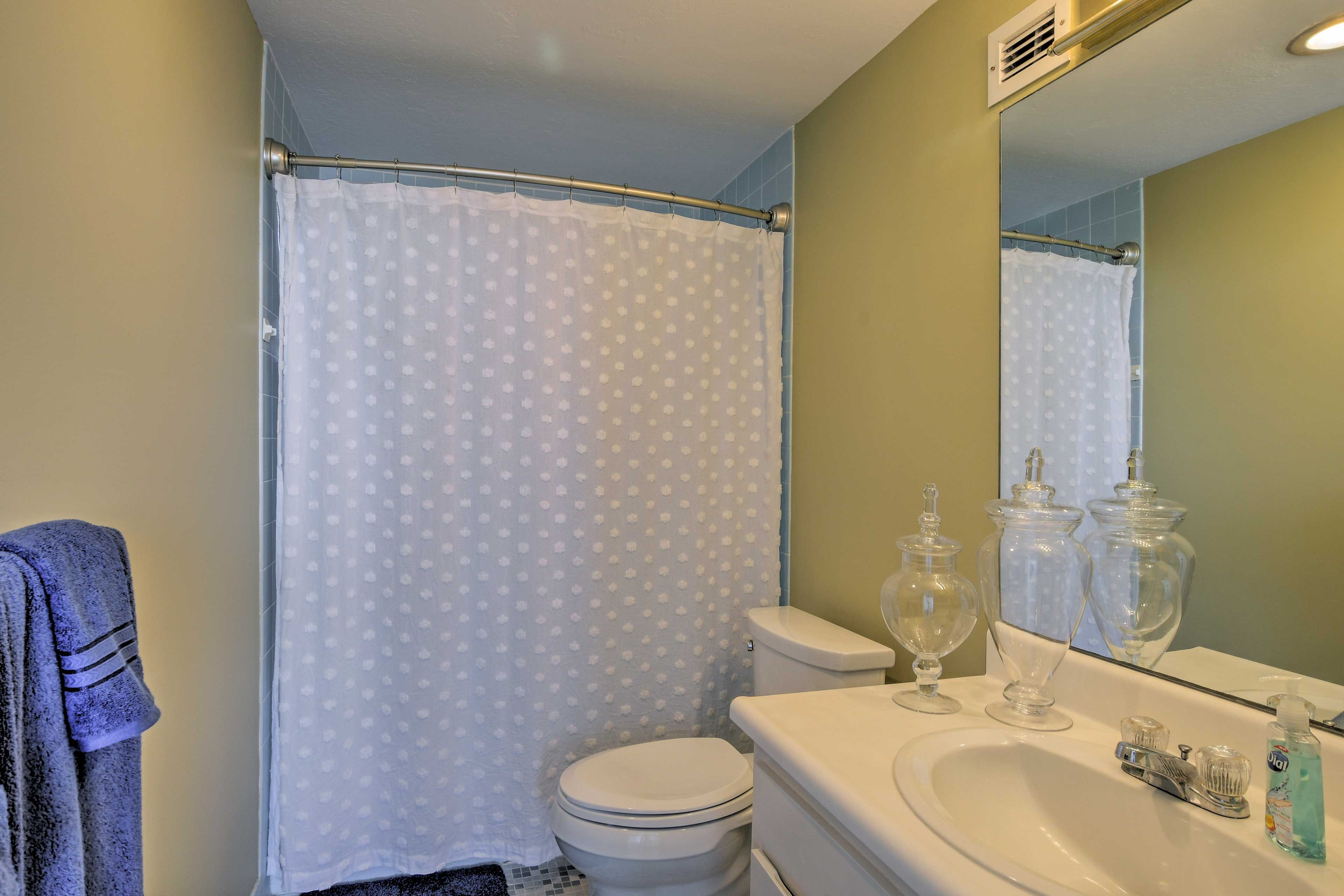 The condo offers 2 full bathrooms.