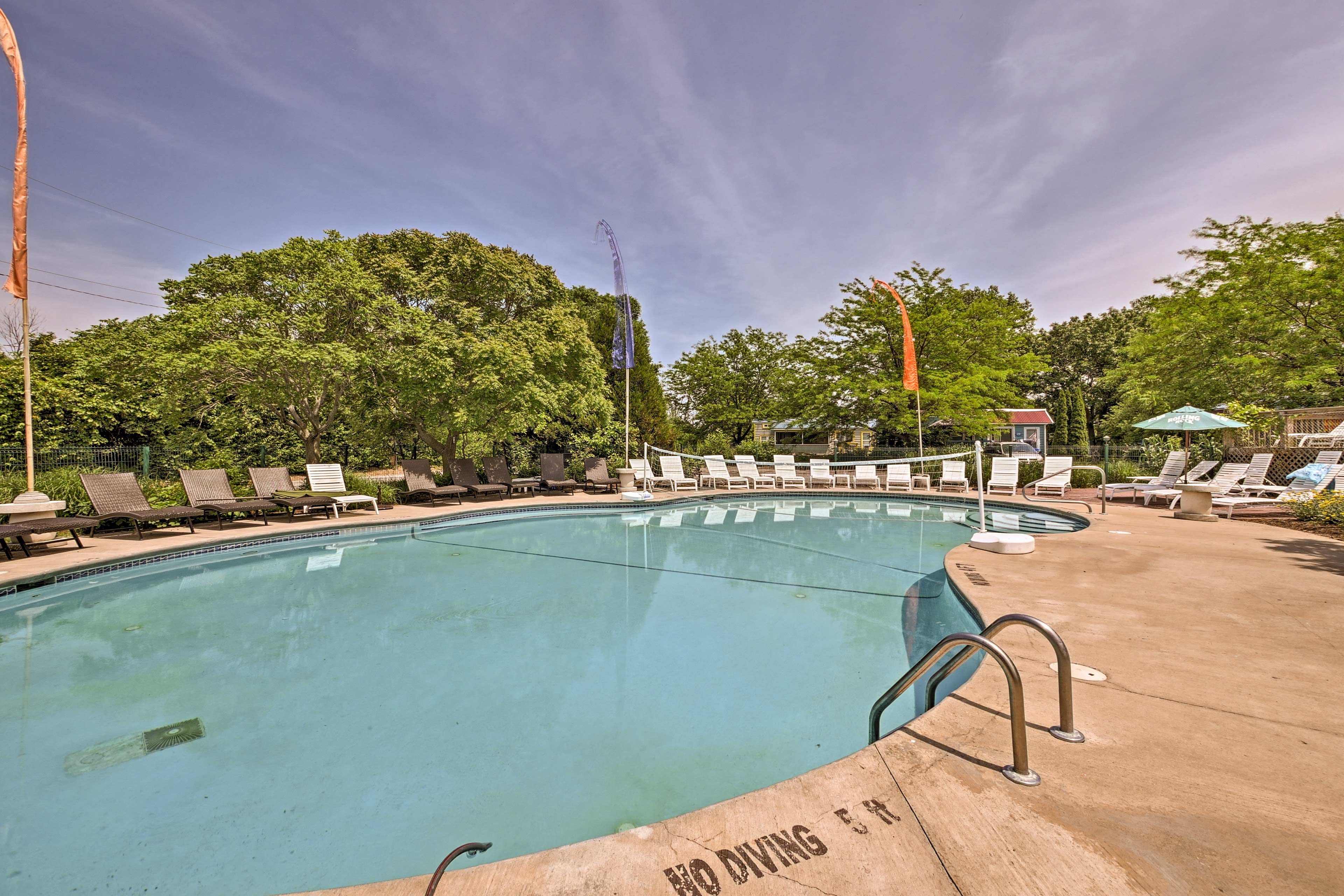 Go for a swim in the community pool!