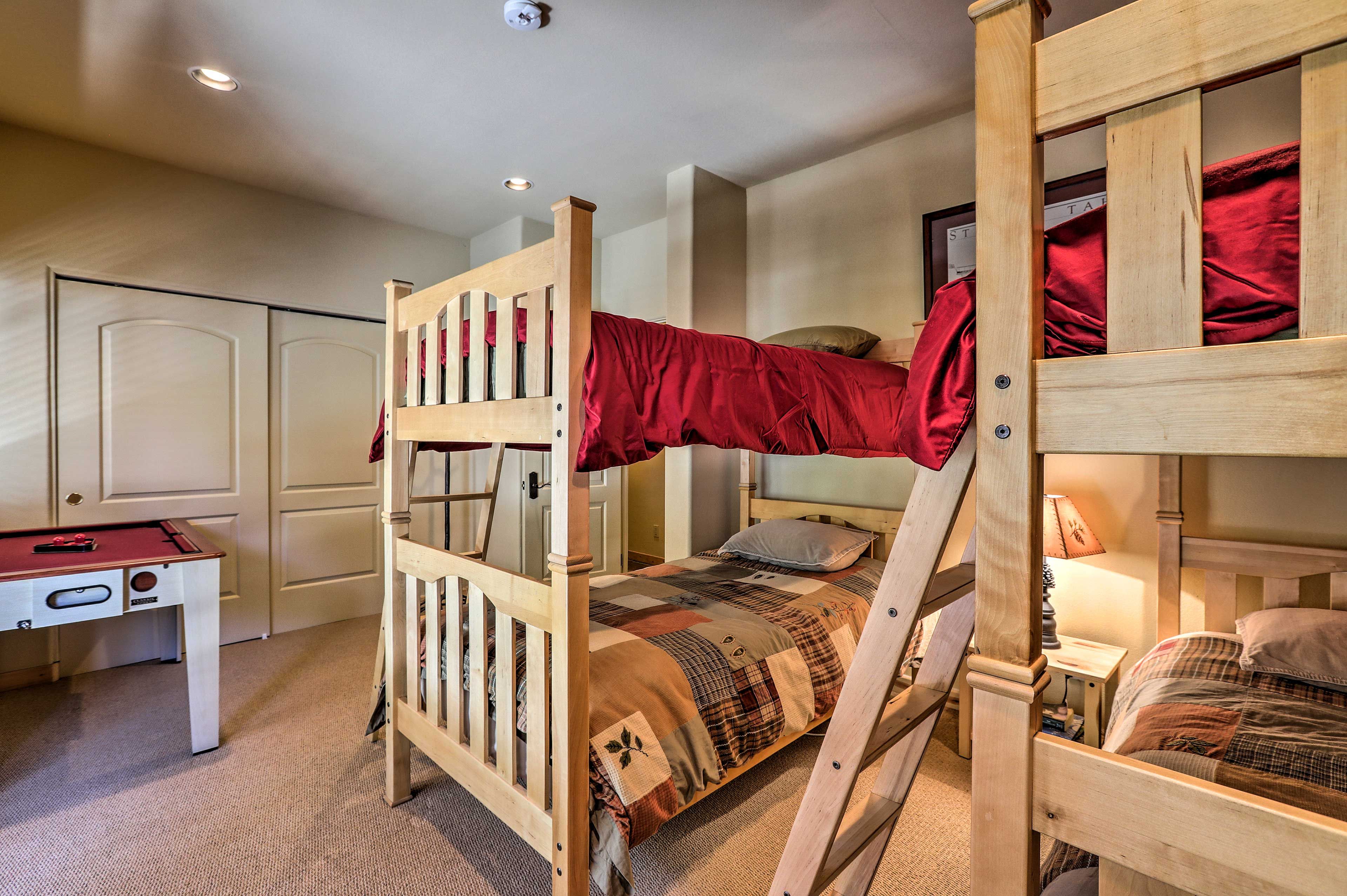 Two kids will love sharing this room!